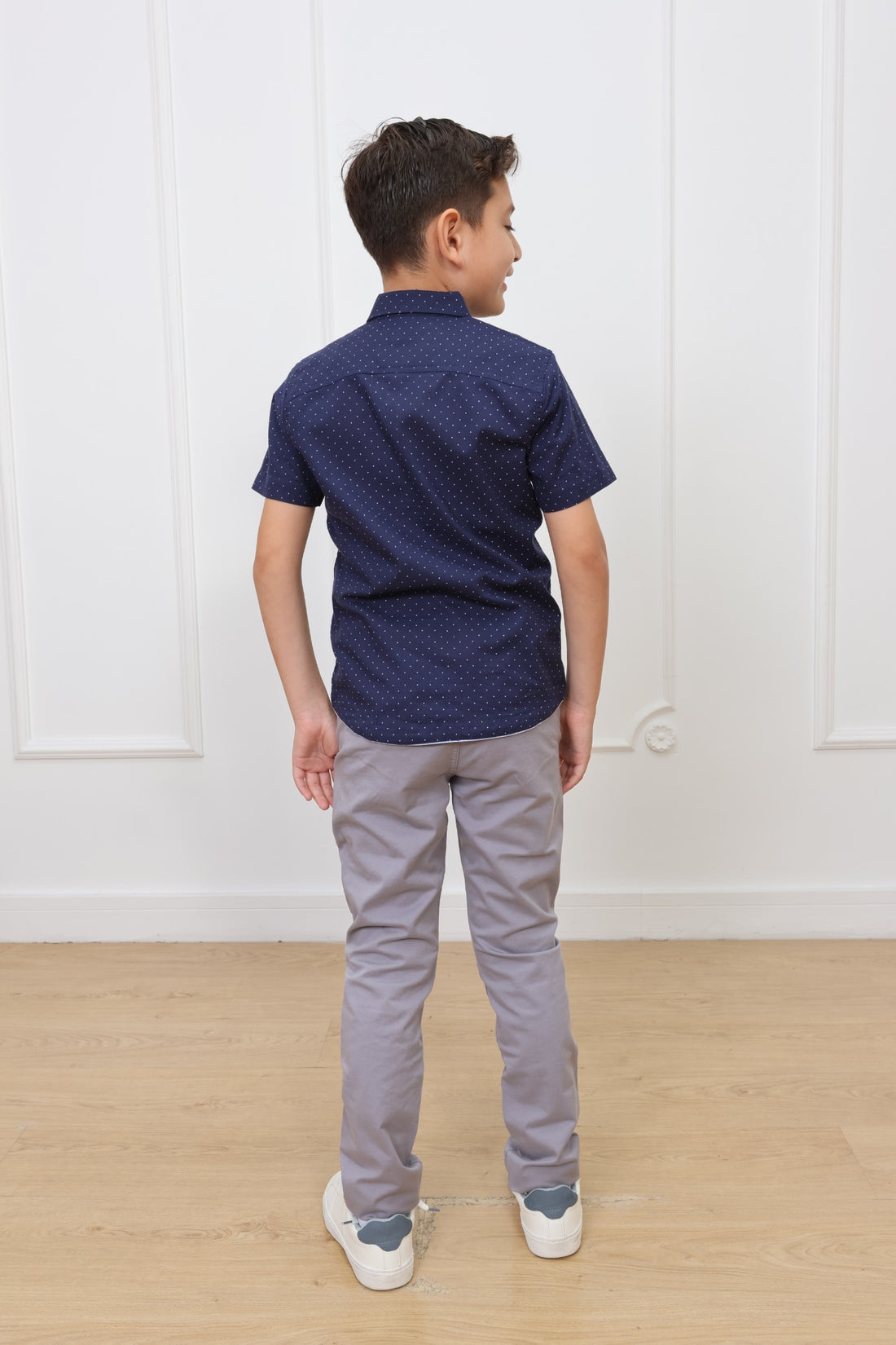 Camisa estampado Zahid manga corta Slim
