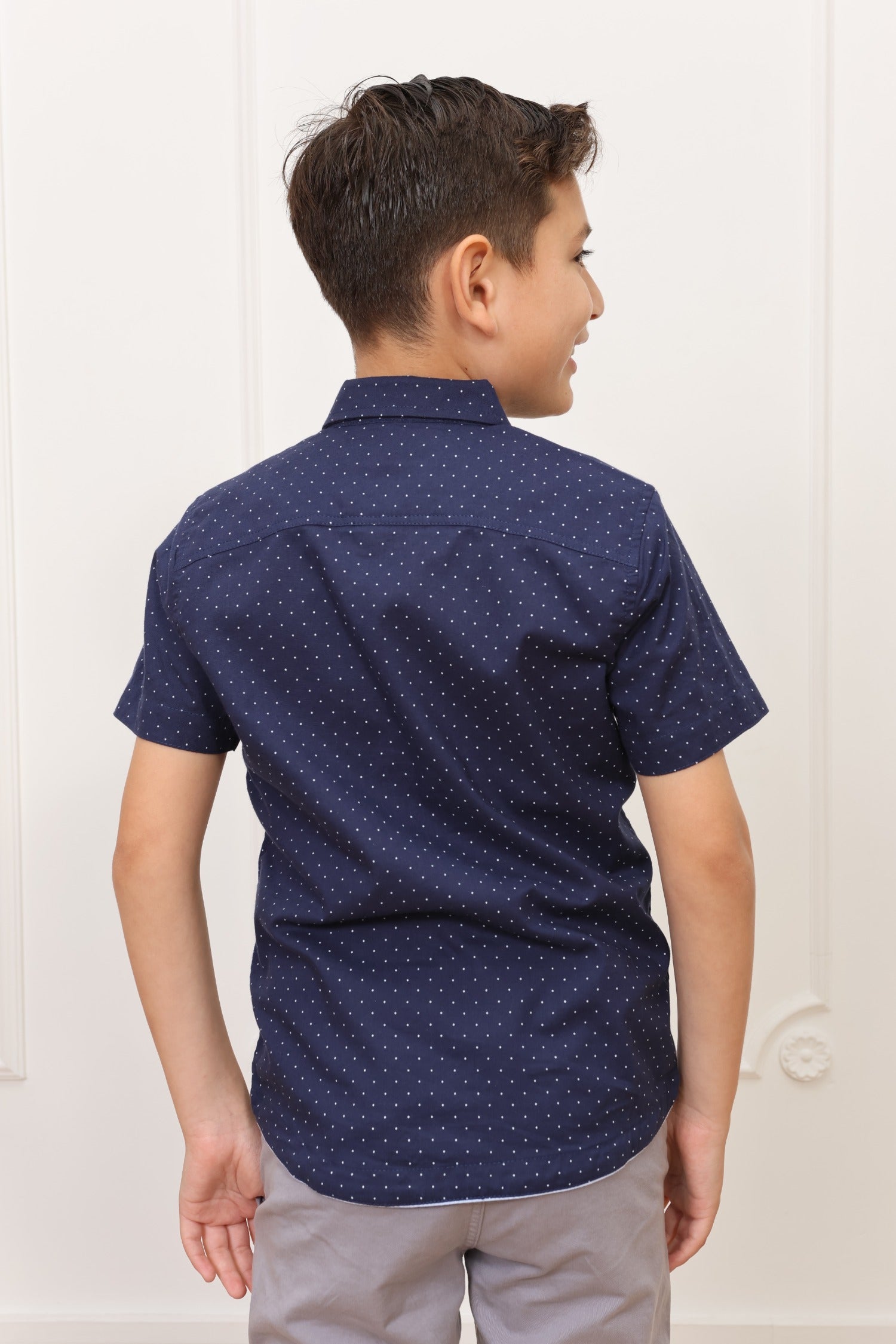 Camisa estampado Zahid manga corta Slim