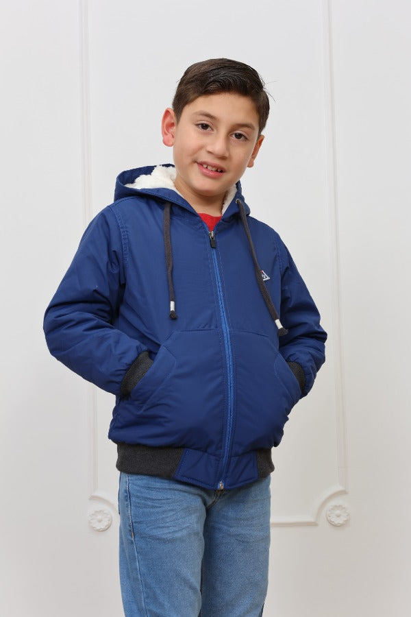 Casaca impermeable Rafo con forro micropolar