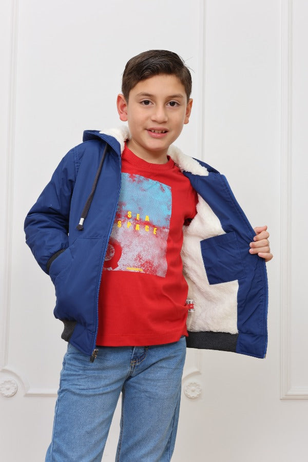 Casaca impermeable Rafo con forro micropolar