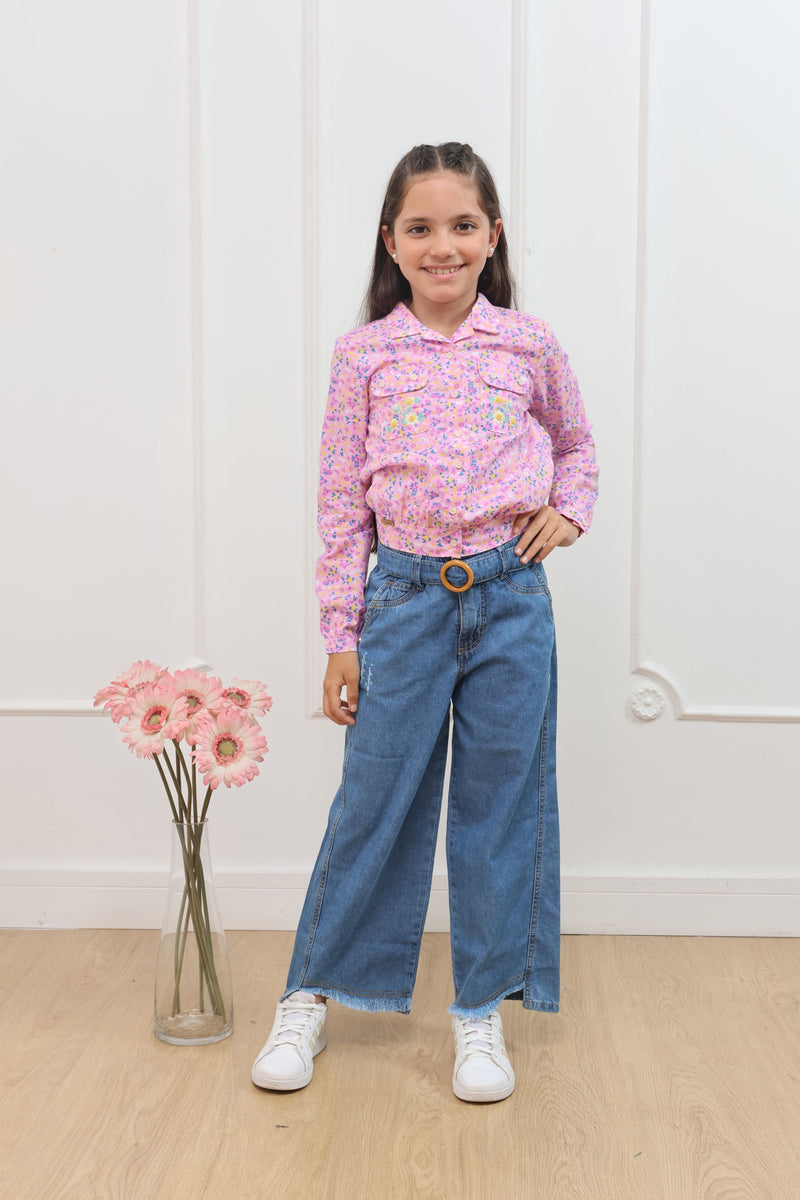 Blusa estampado Ada manga larga