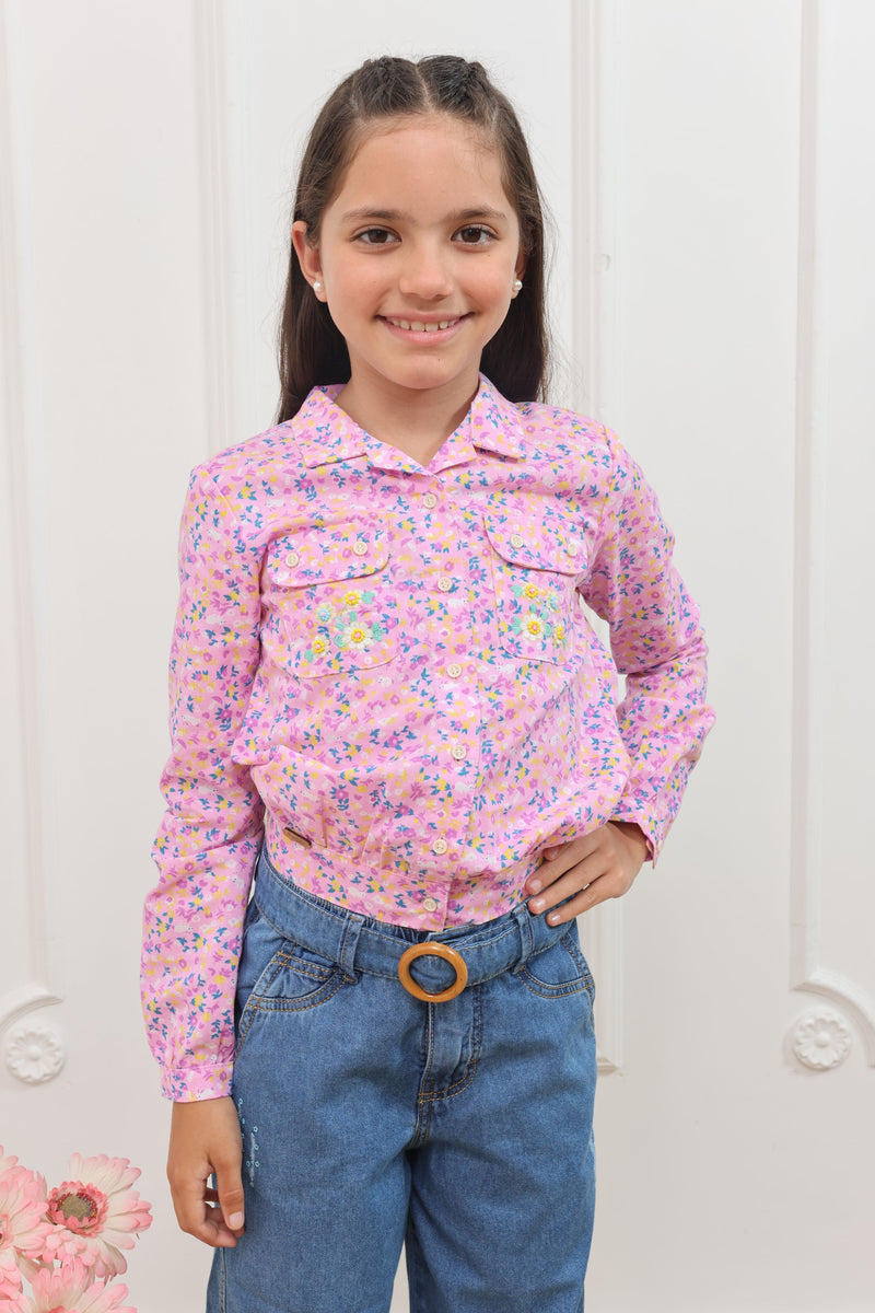 Blusa estampado Ada manga larga