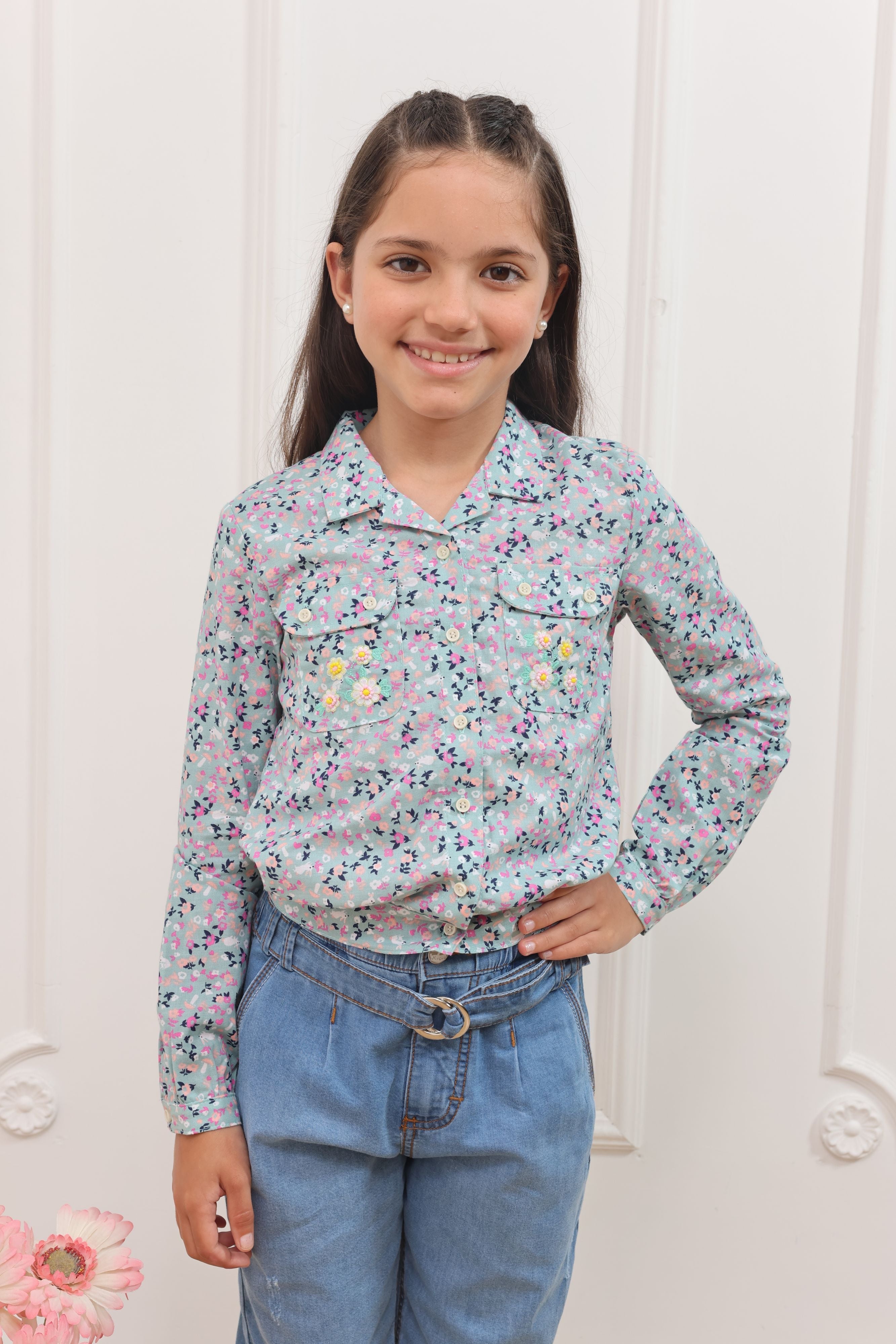 Blusa estampado Ada manga larga