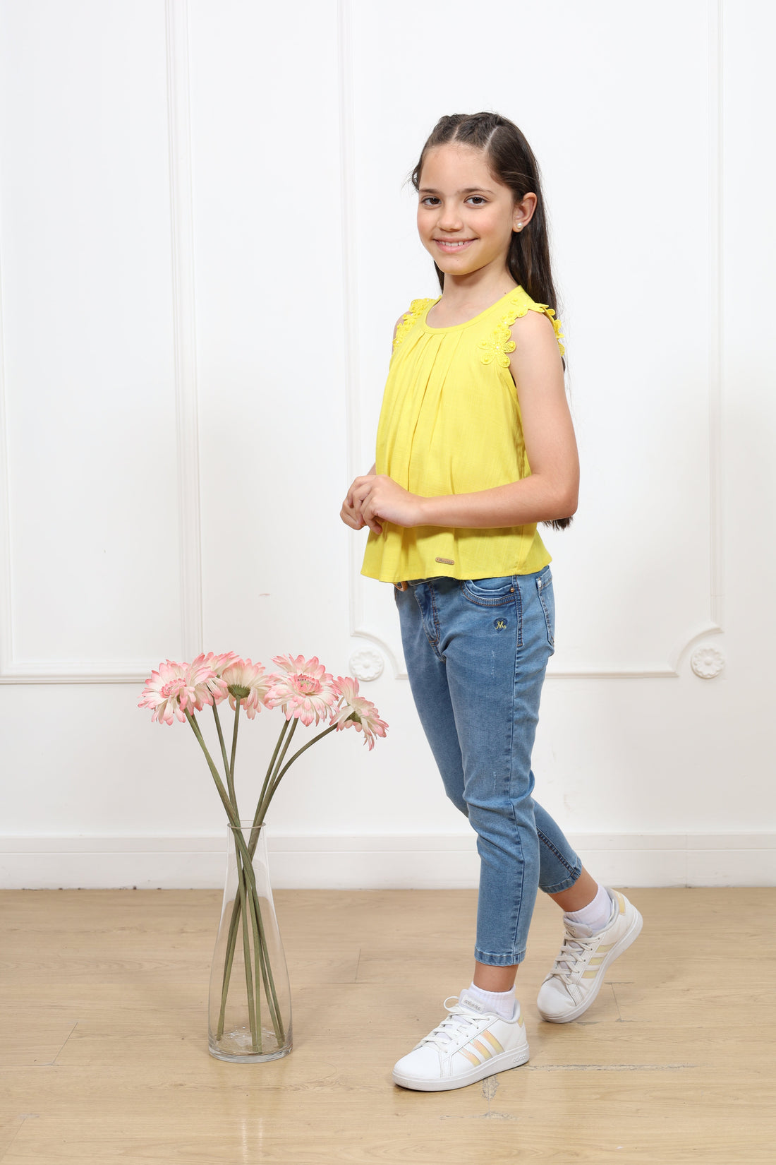 Blusa lino Katherine manga cero