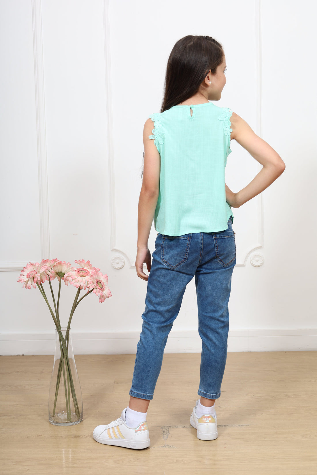 Blusa lino Katherine manga cero