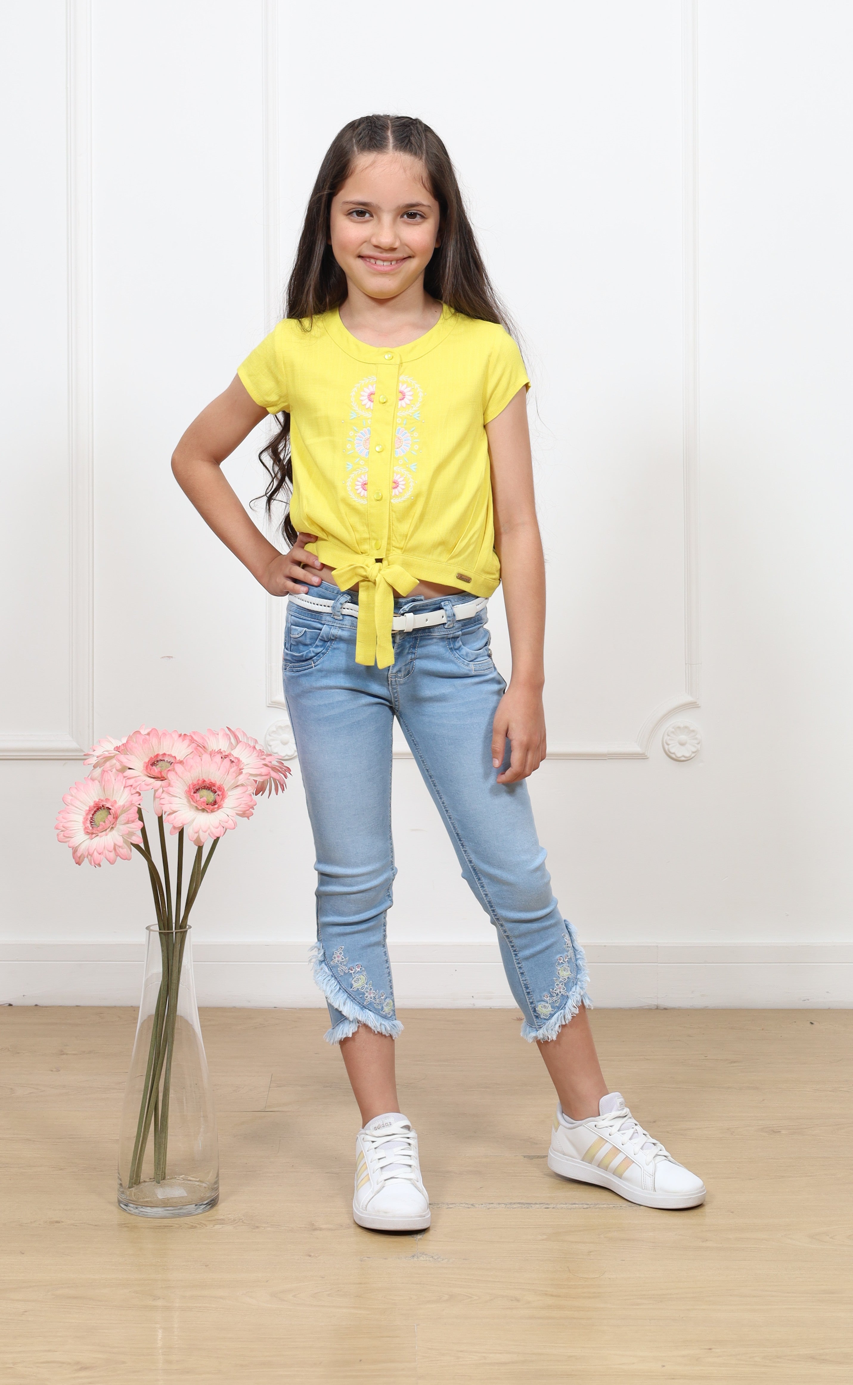 Blusa lino Loana manga corta