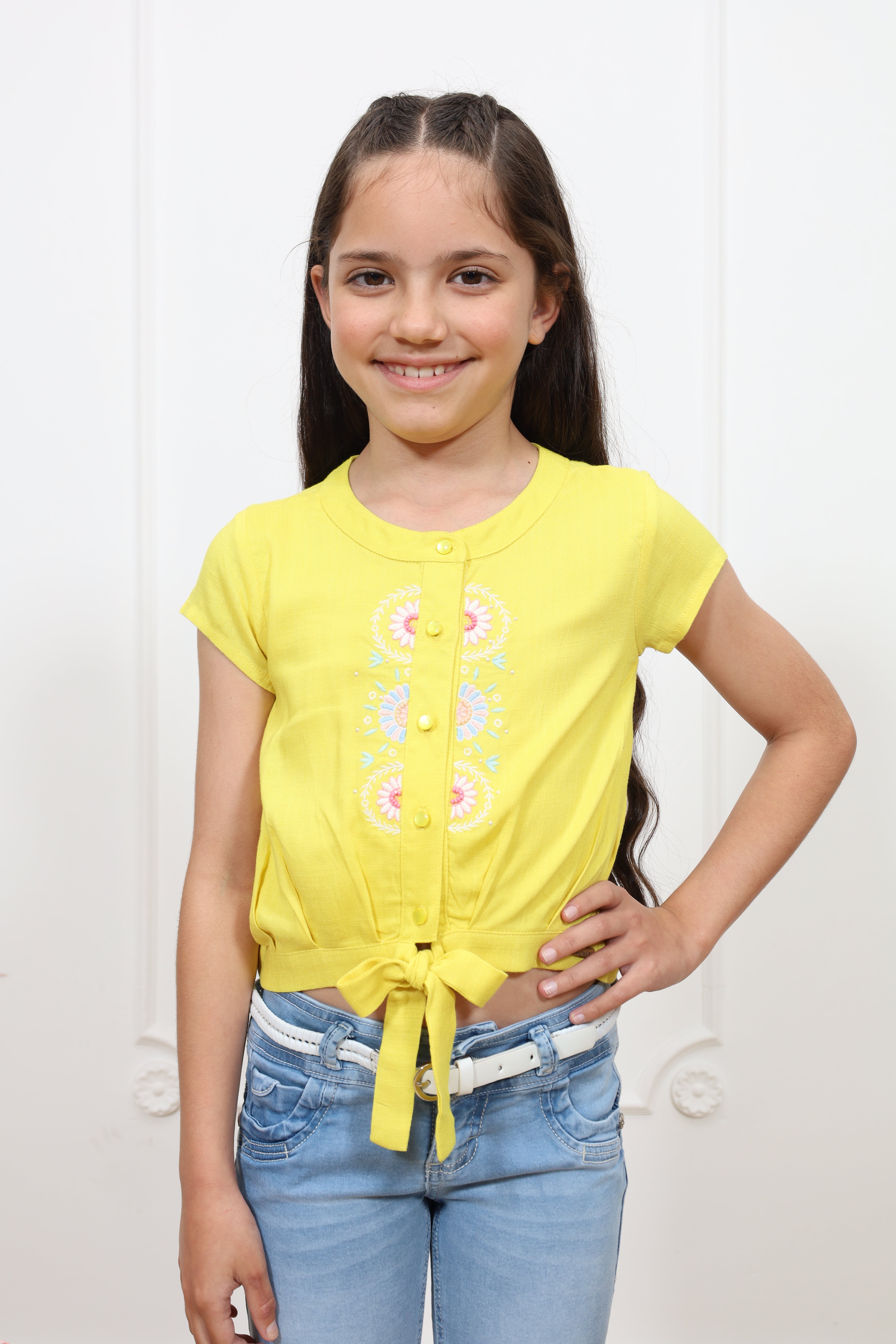 Blusa lino Loana manga corta