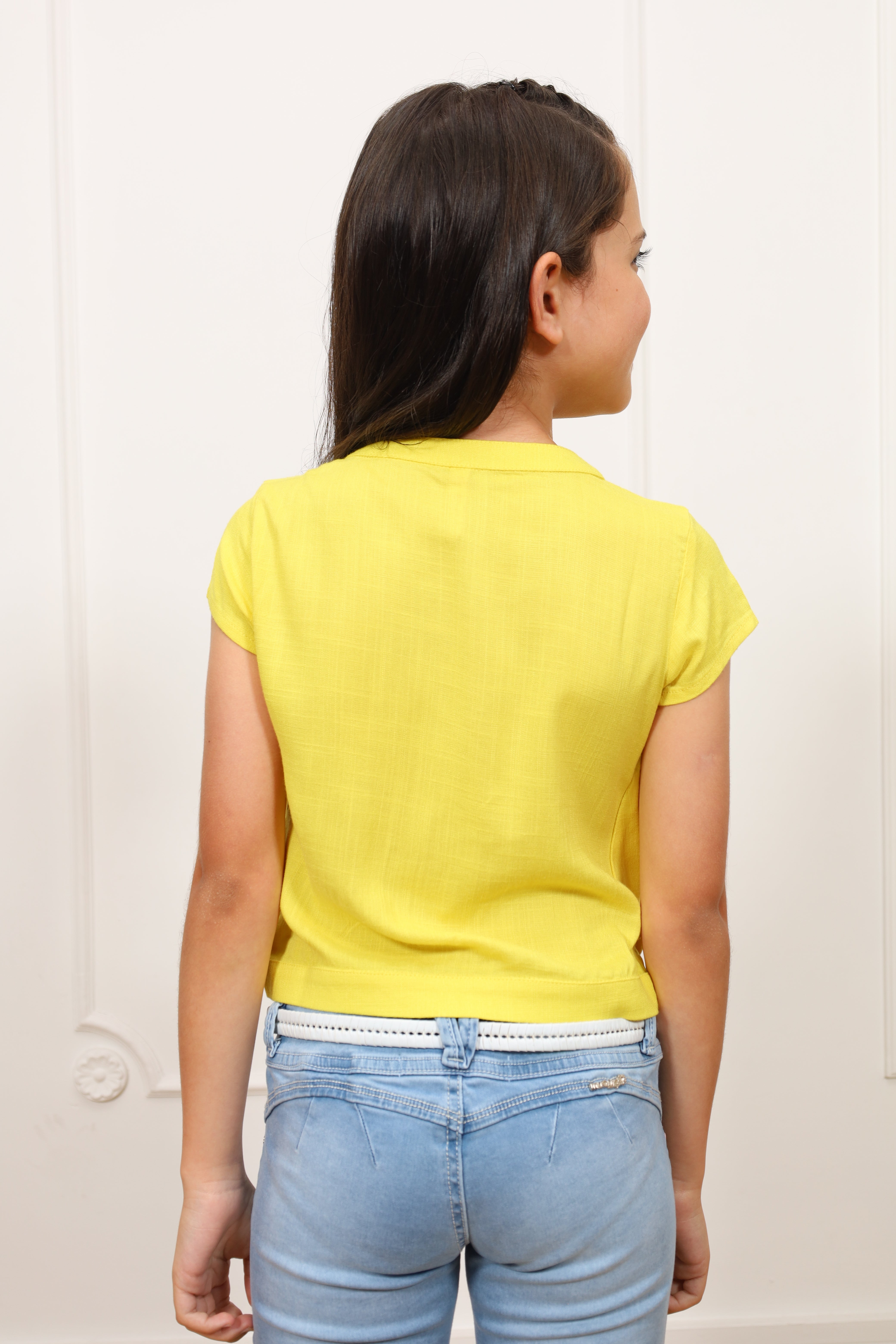 Blusa lino Loana manga corta