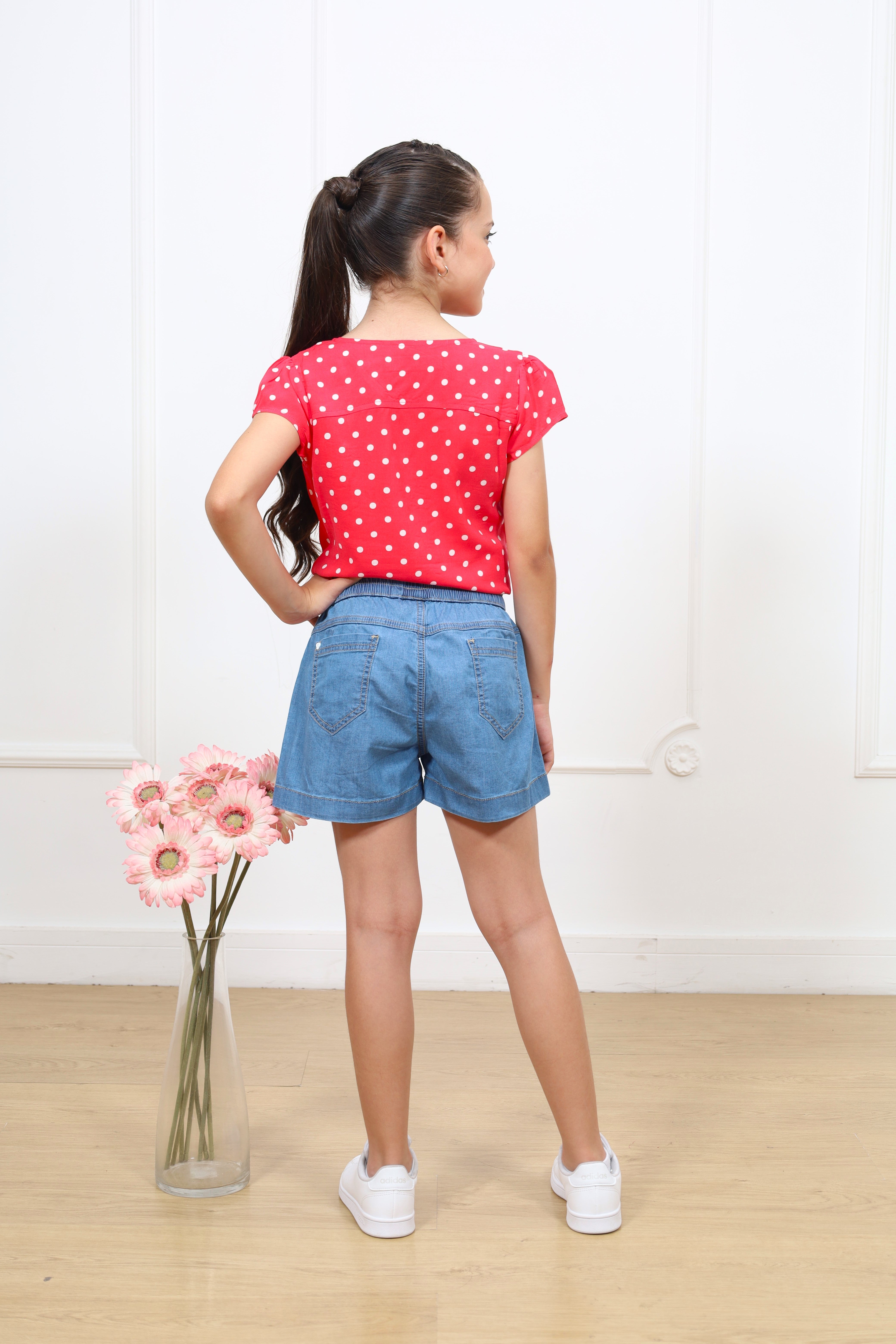 Blusa chalis estampado Miranda manga corta