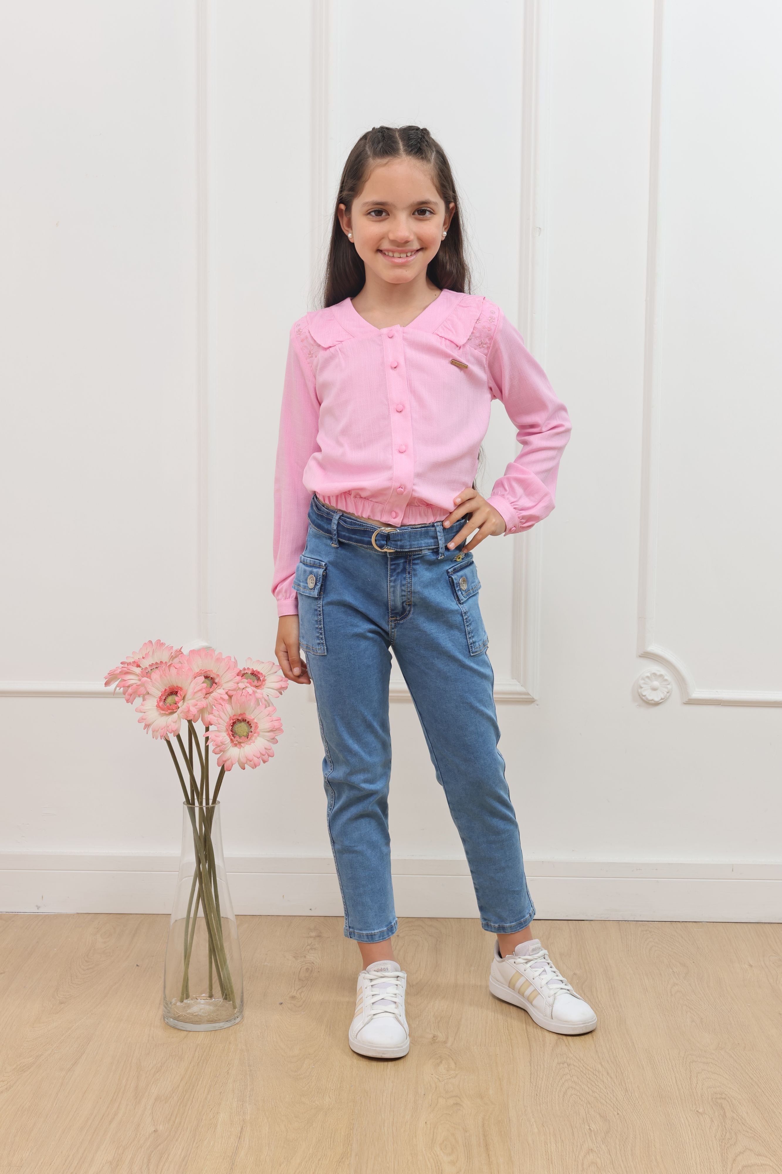 Blusa linoTephy manga larga