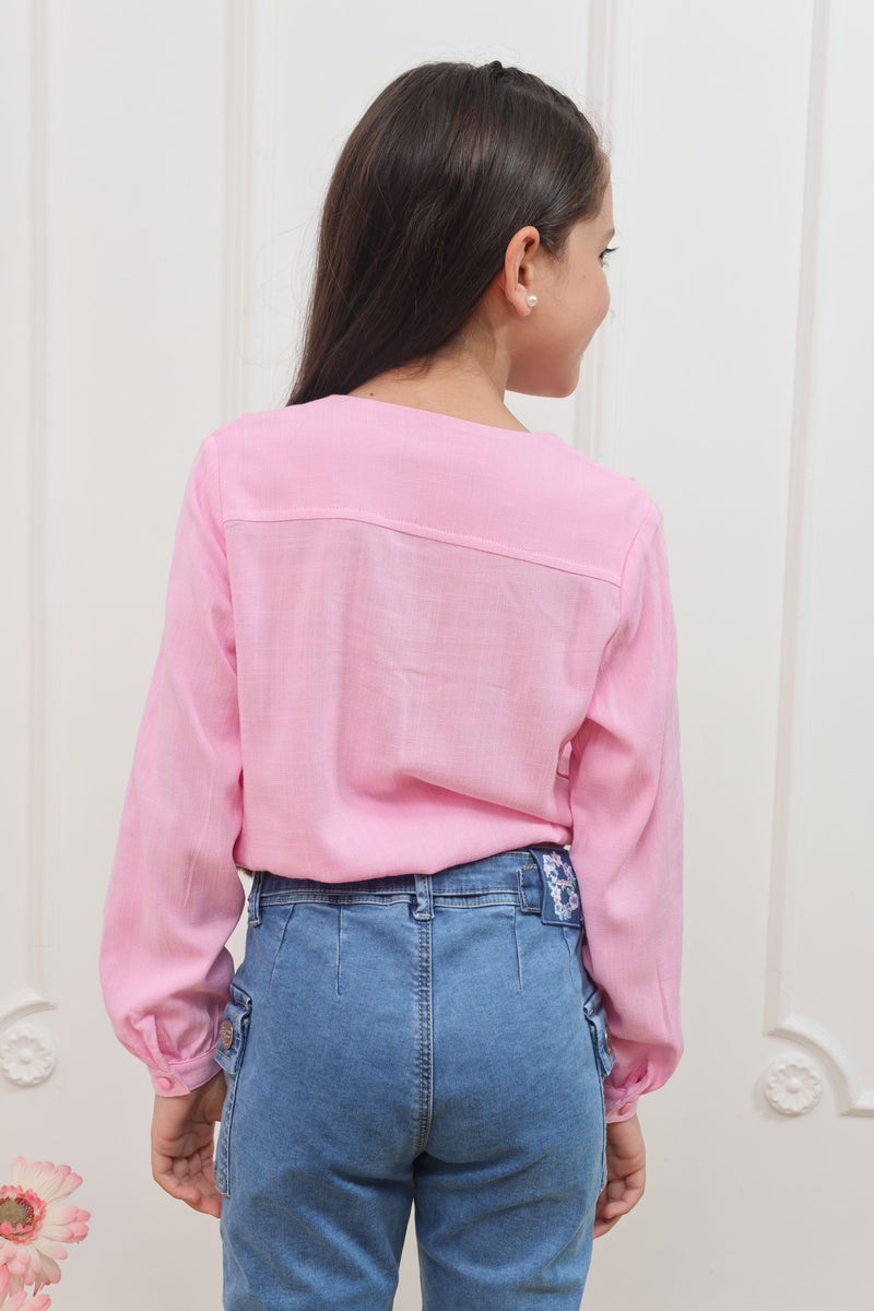 Blusa linoTephy manga larga