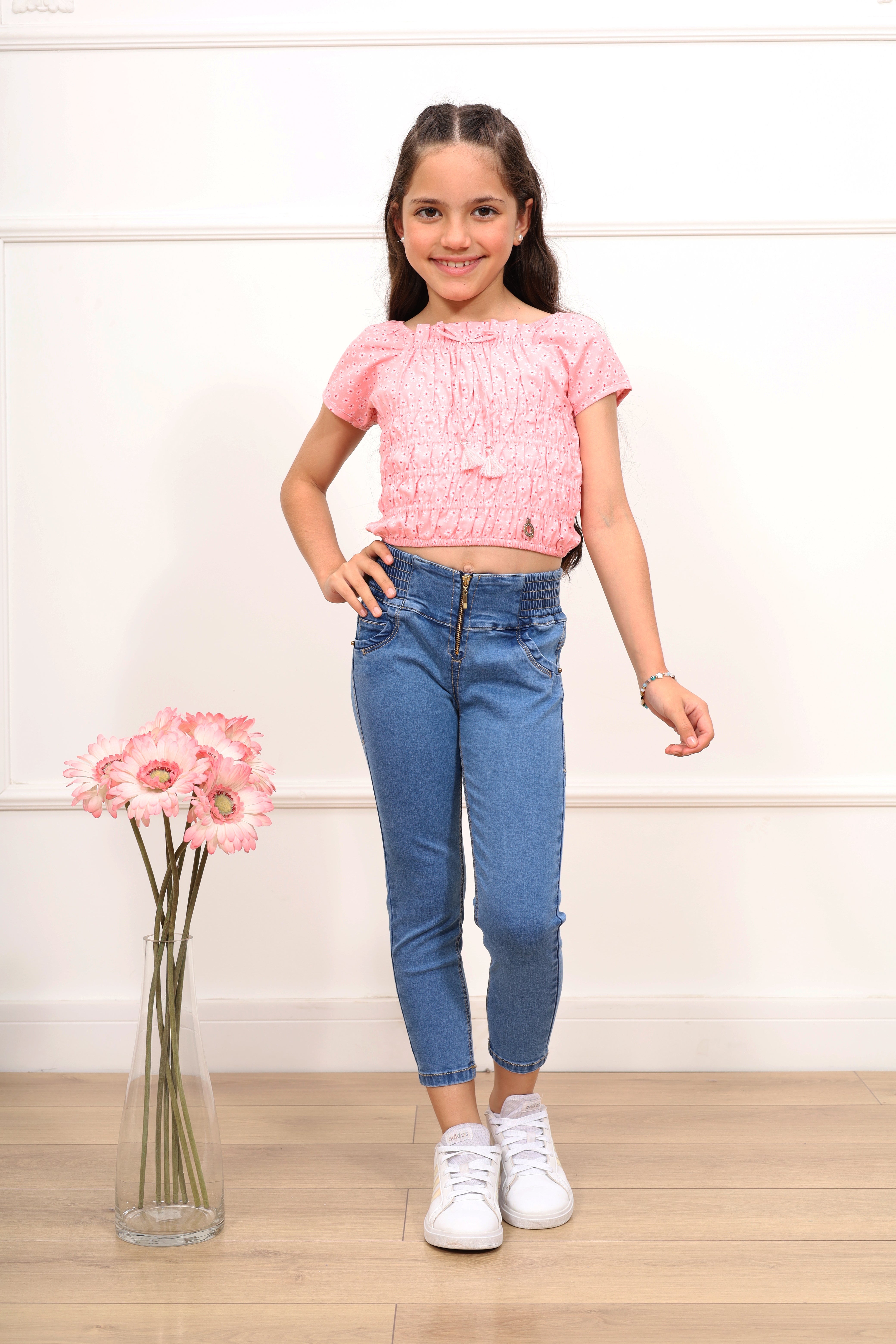 Blusa top estampado Brid manga corta