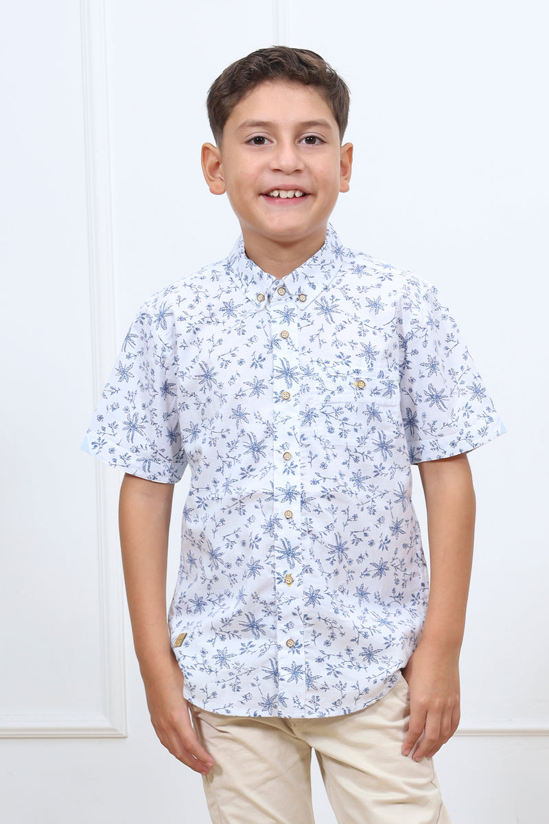 Camisa estampado Adrian manga corta clasic