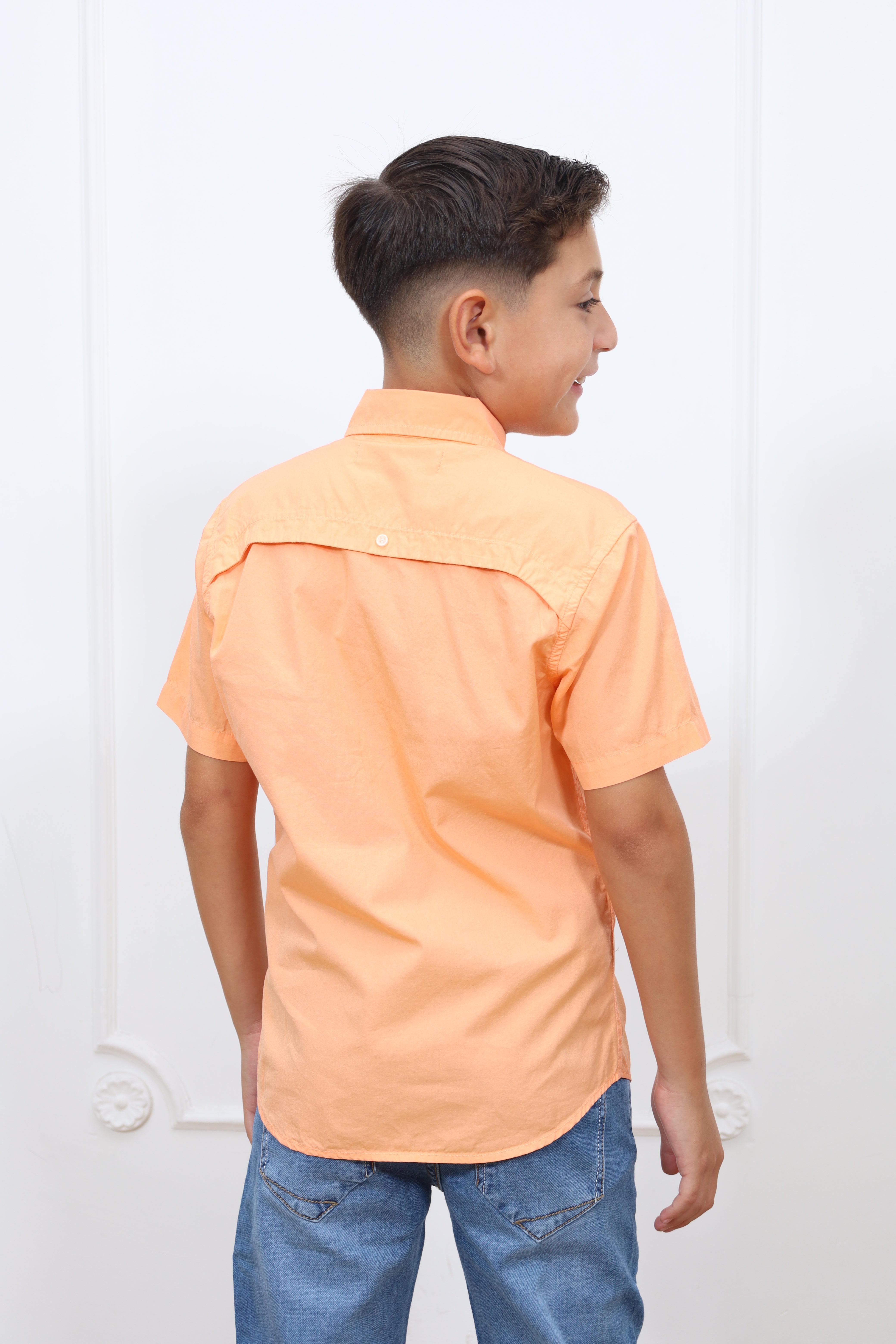 Camisa drill Aldo manga corta Slim