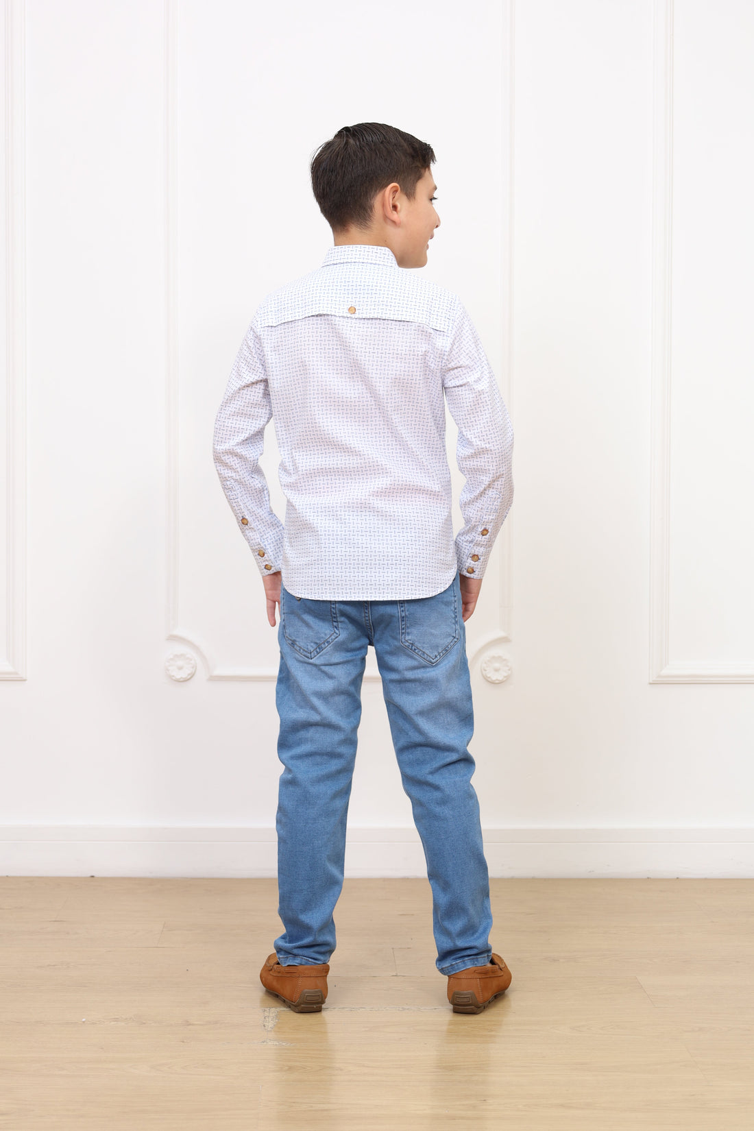 Camisa estampado Ale manga larga Slim