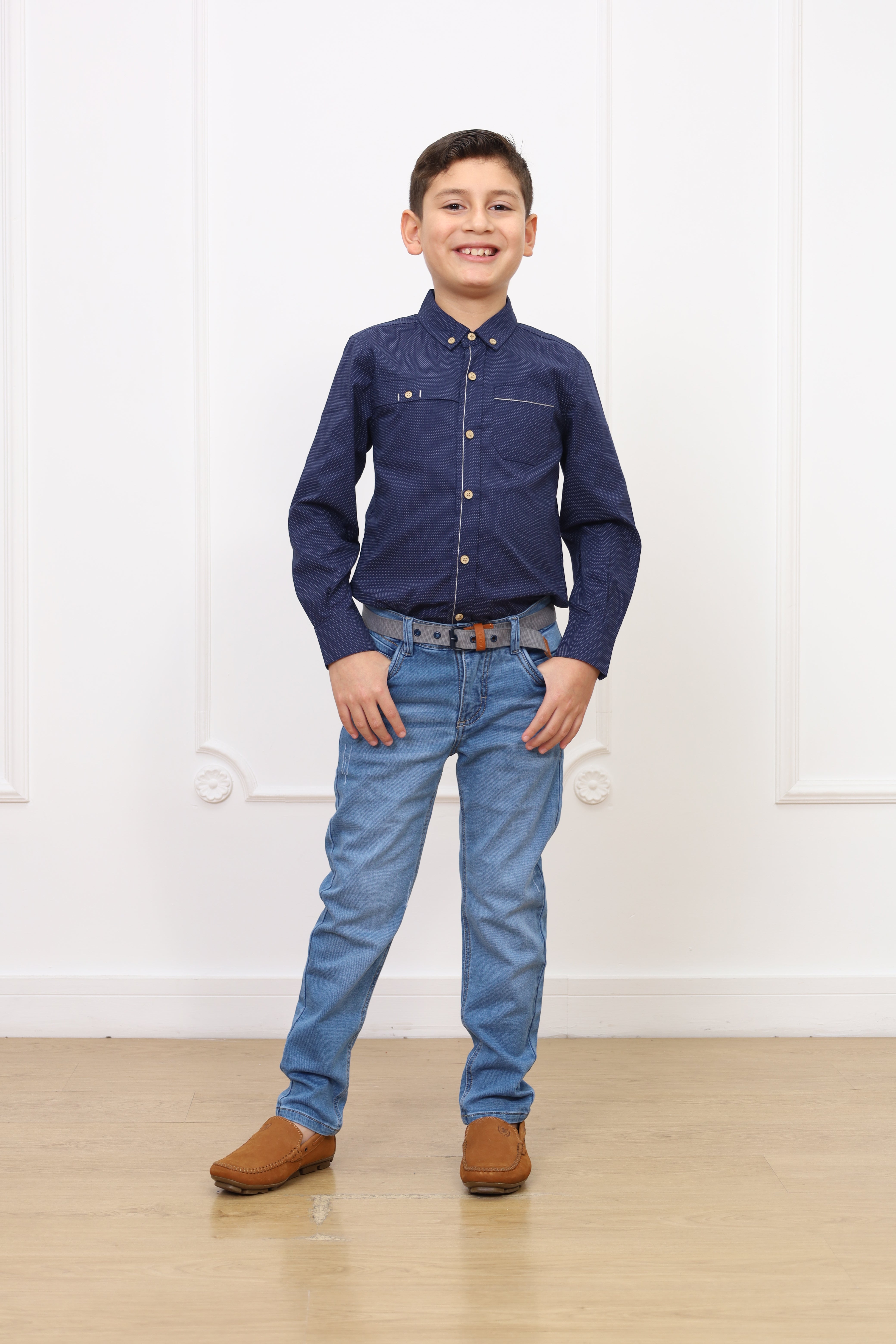 Camisa estampado Ale 2 manga larga Slim