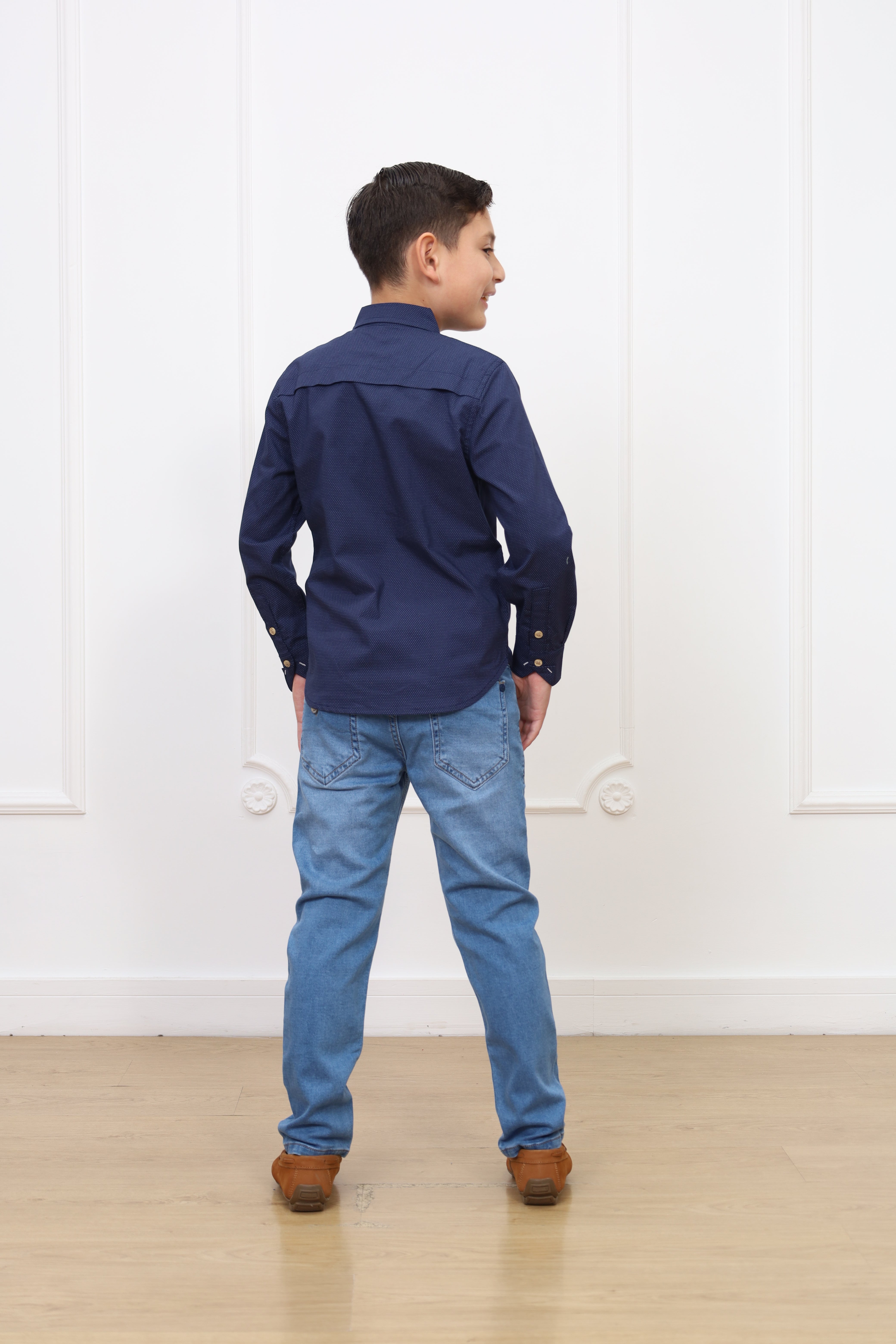 Camisa estampado Ale 2 manga larga Slim