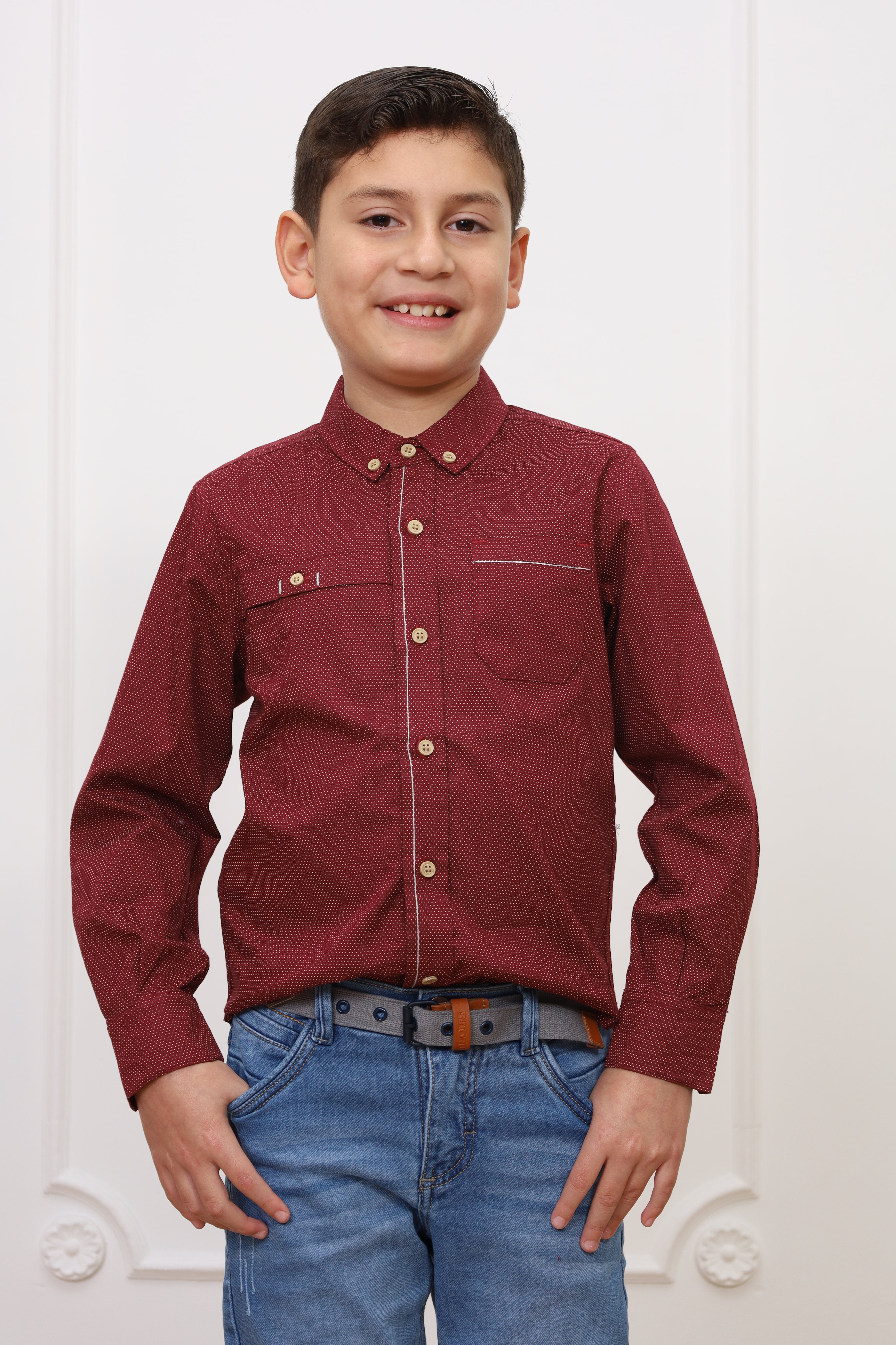 Camisa estampado Ale 2 manga larga Slim