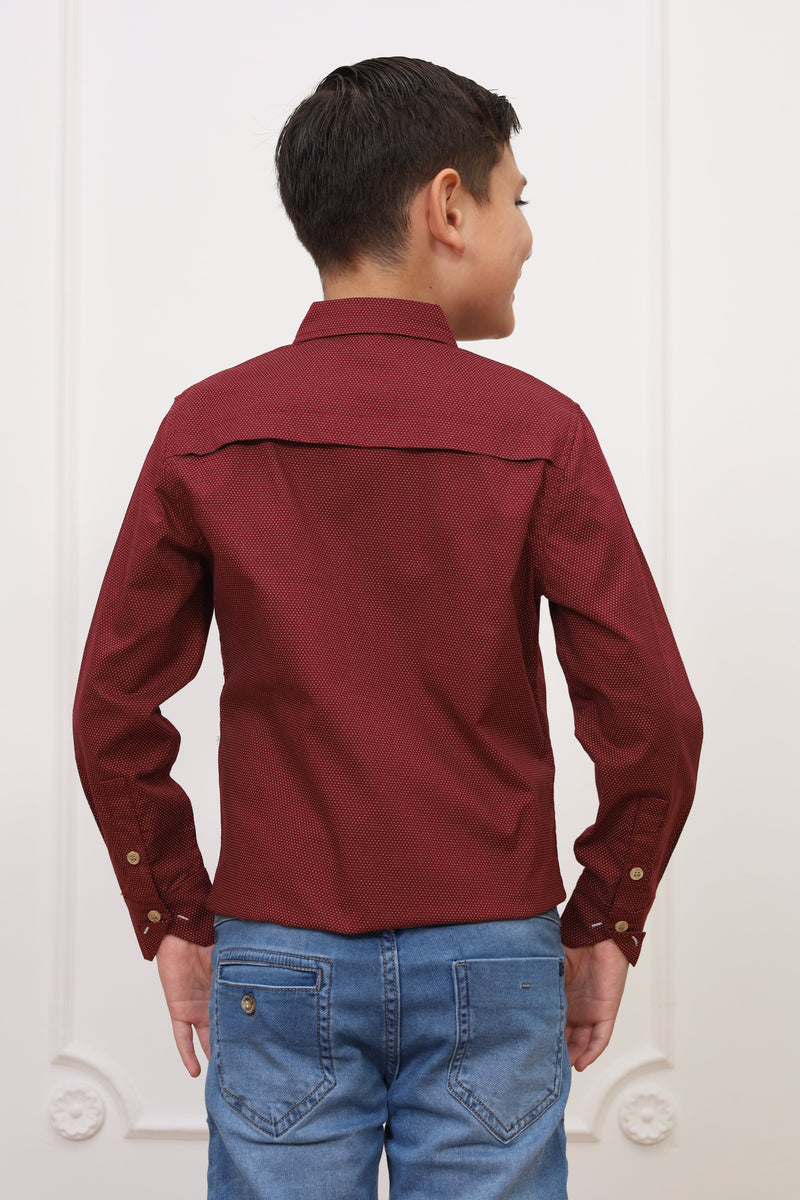 Camisa estampado Ale 2 manga larga Slim