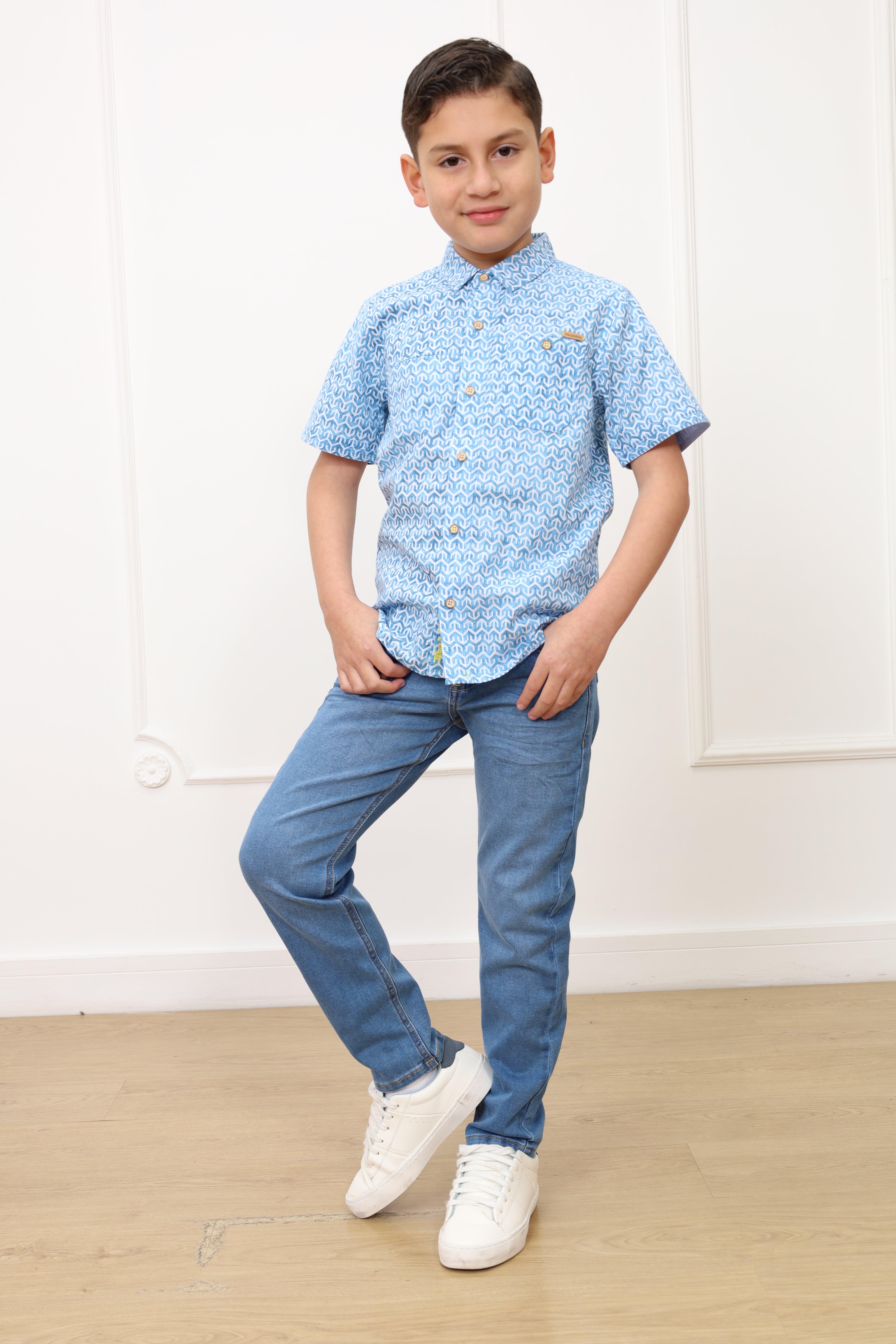 Camisa estampado Dylan manga corta clasic