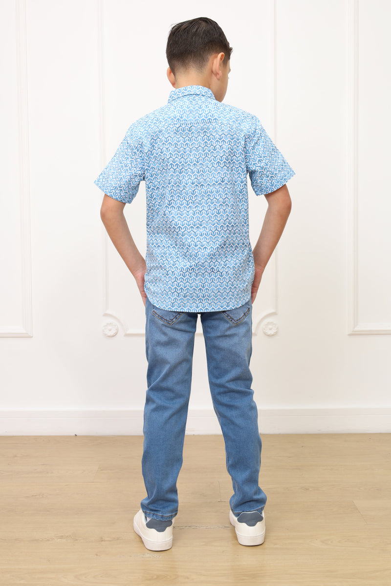 Camisa estampado Dylan manga corta clasic