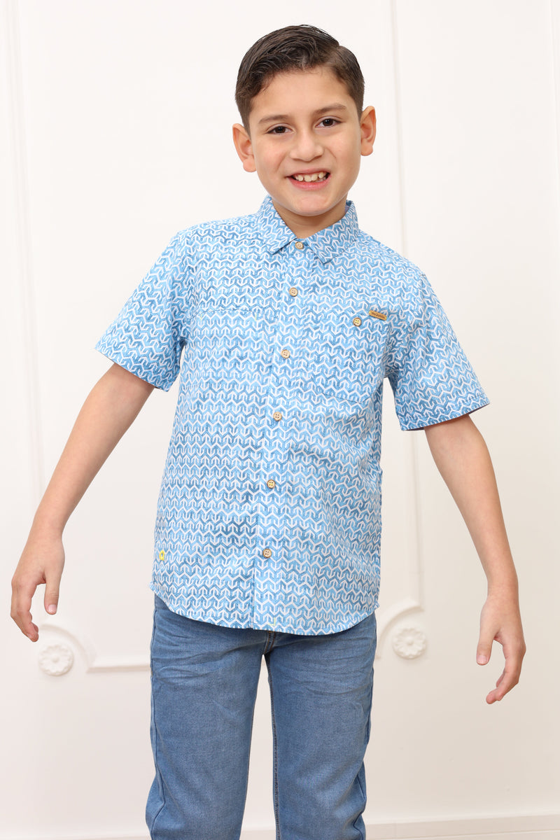 Camisa estampado Dylan manga corta clasic
