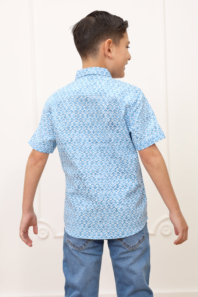 Camisa estampado Dylan manga corta clasic