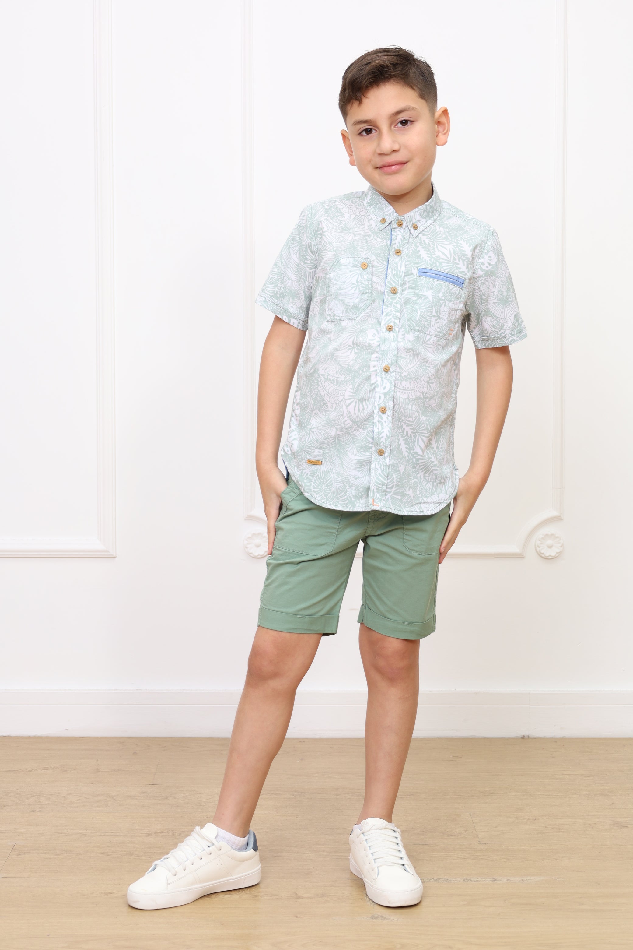 Camisa estampado Edy 2 manga corta clasic