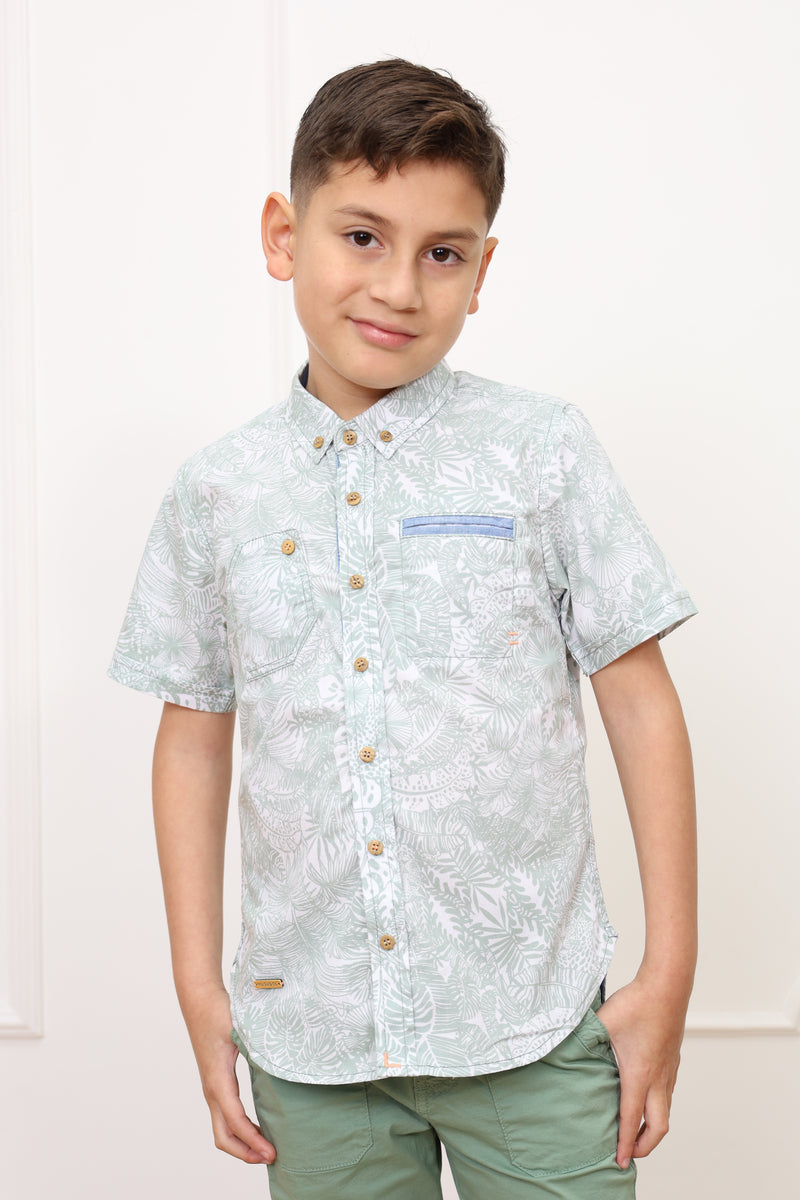 Camisa estampado Edy 2 manga corta clasic