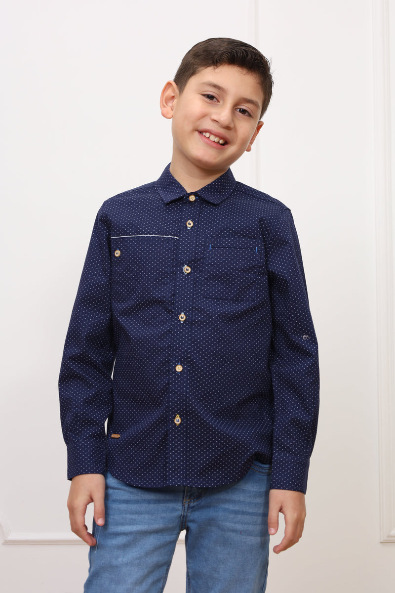 Camisa estampado Franck 2 manga larga clasic