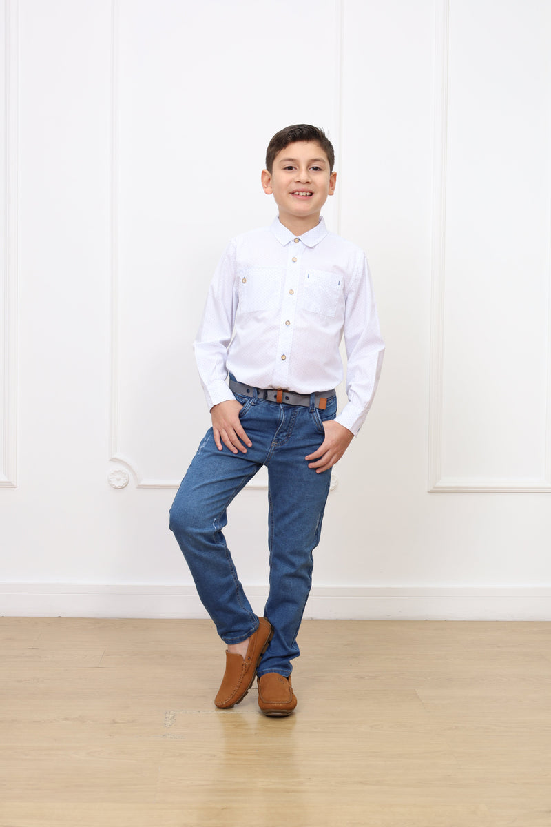 Camisa estampado Franck 2 manga larga clasic