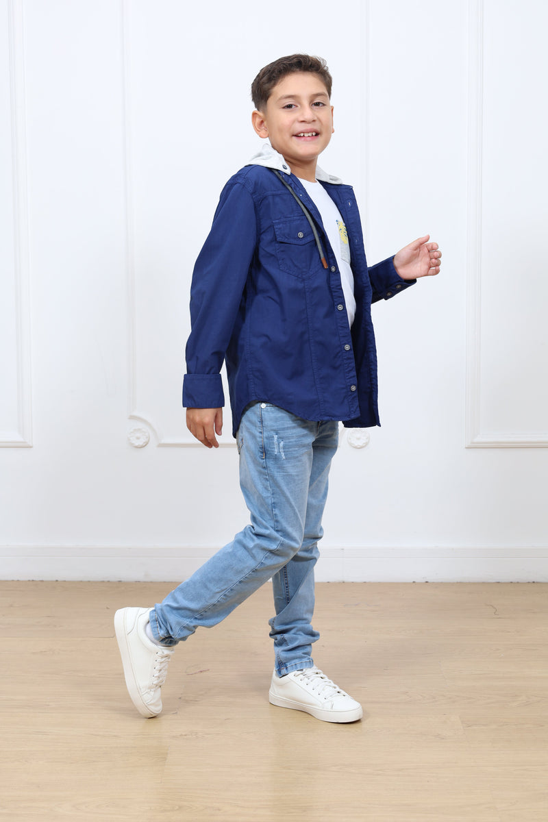 SobreCamisa drill Julian manga larga con capucha clasic