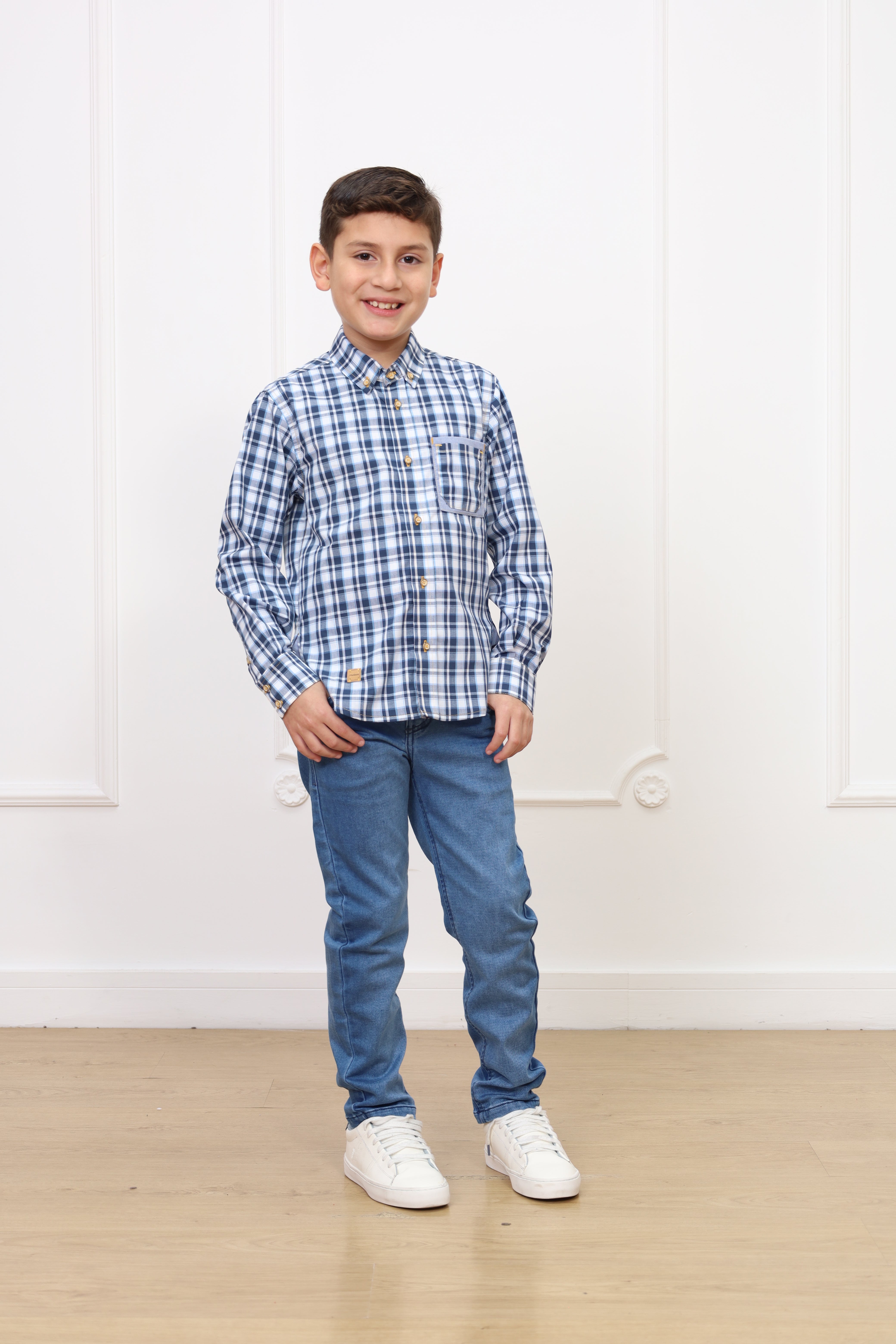 Camisa estampado Kelvin manga larga clasic