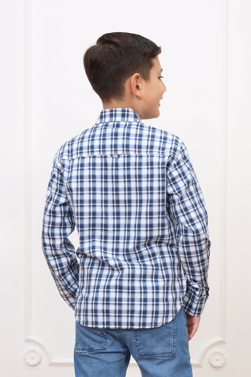 Camisa estampado Kelvin manga larga clasic