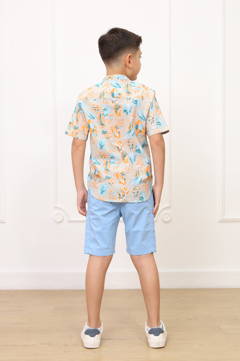 Camisa estampado Kelvin manga corta clasic