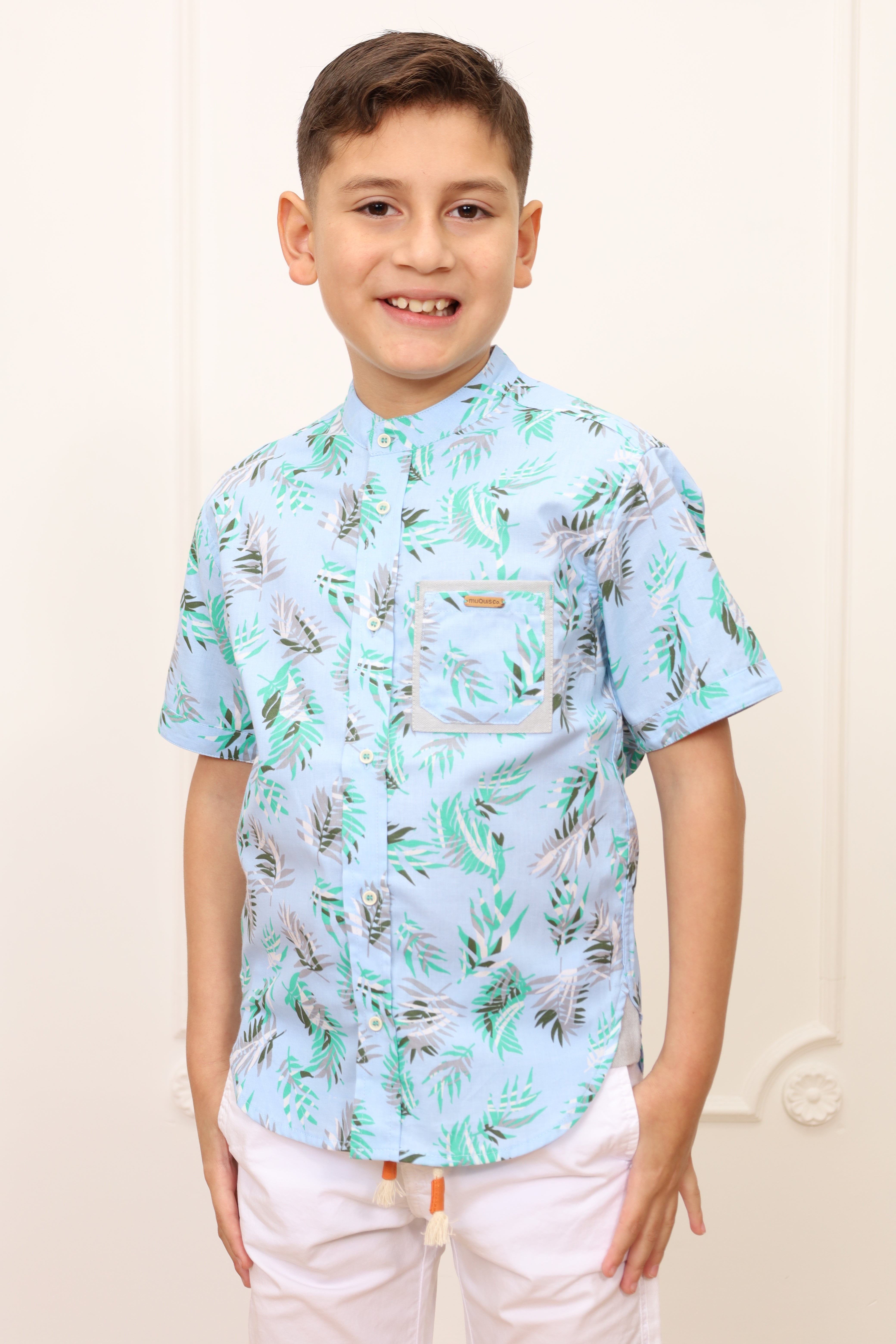 Camisa estampado Kelvin manga corta clasic