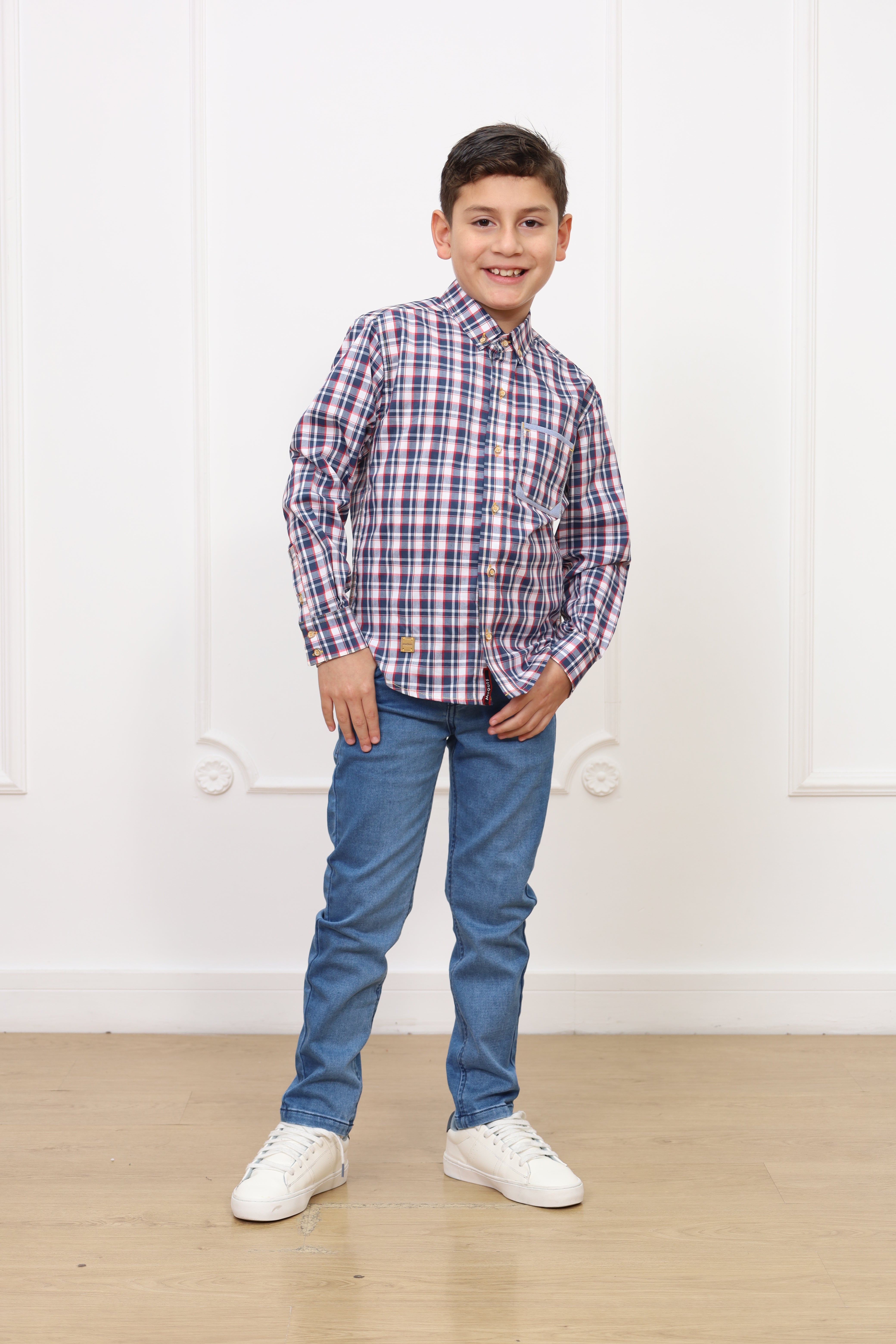 Camisa estampado Kelvin manga larga clasic