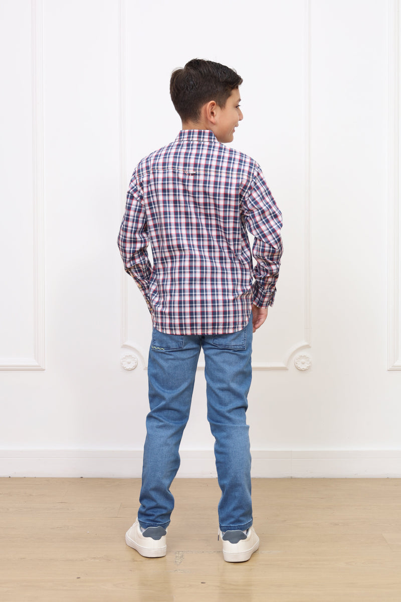 Camisa estampado Kelvin manga larga clasic