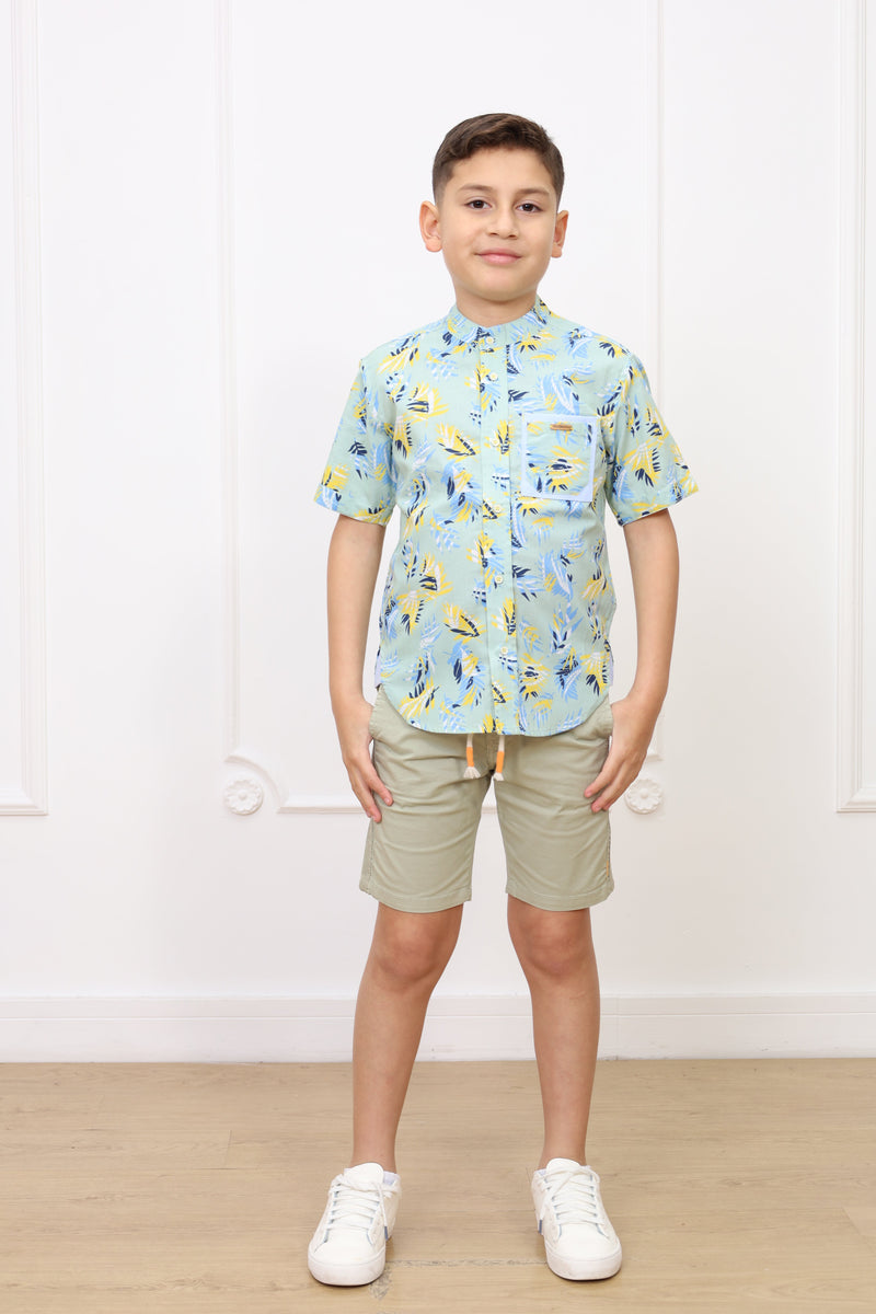 Camisa estampado Kelvin manga corta clasic