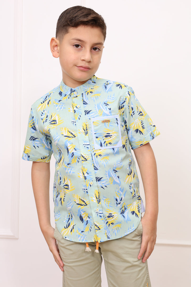 Camisa estampado Kelvin manga corta clasic