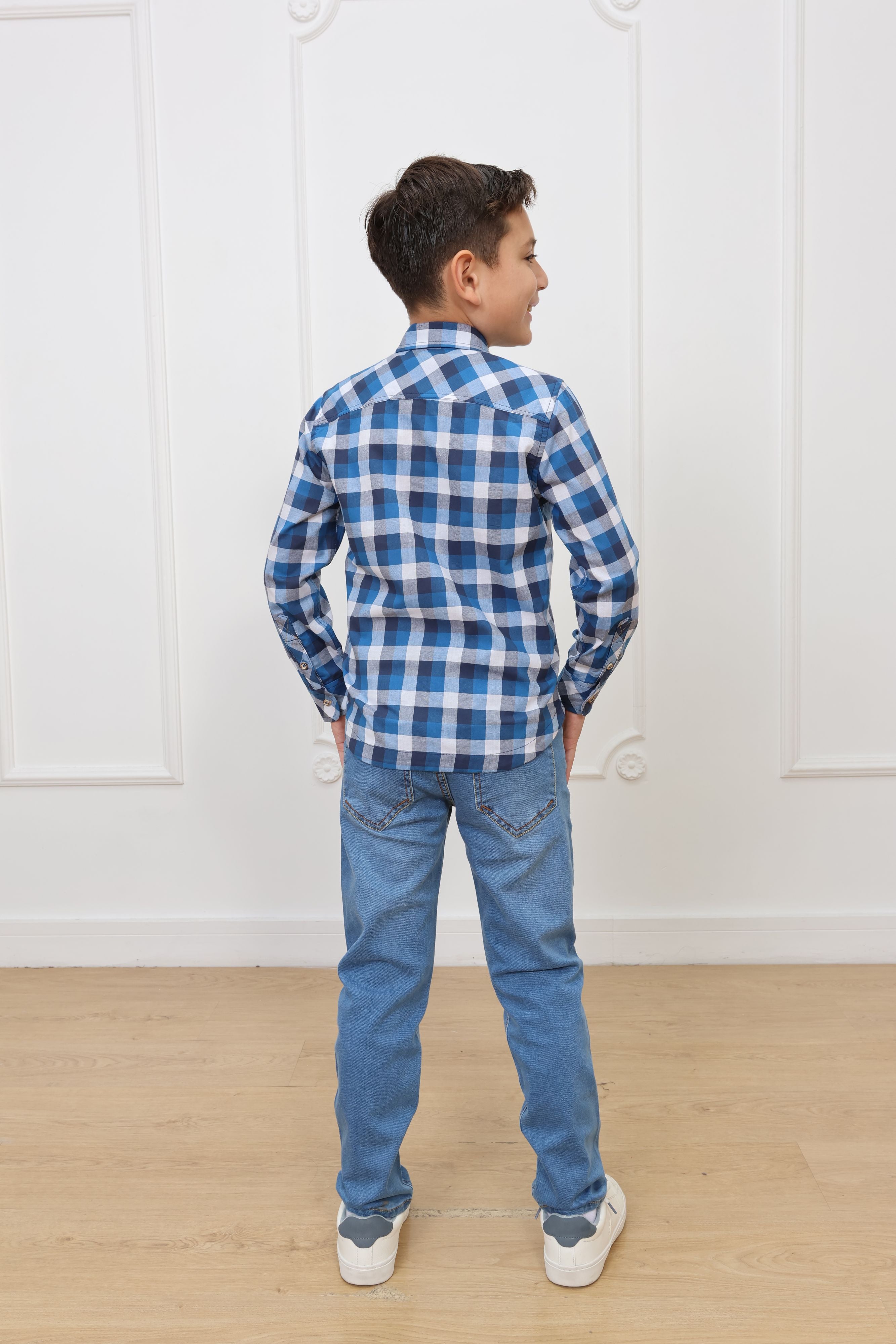 Camisa estampado Zahid 2 manga larga Slim