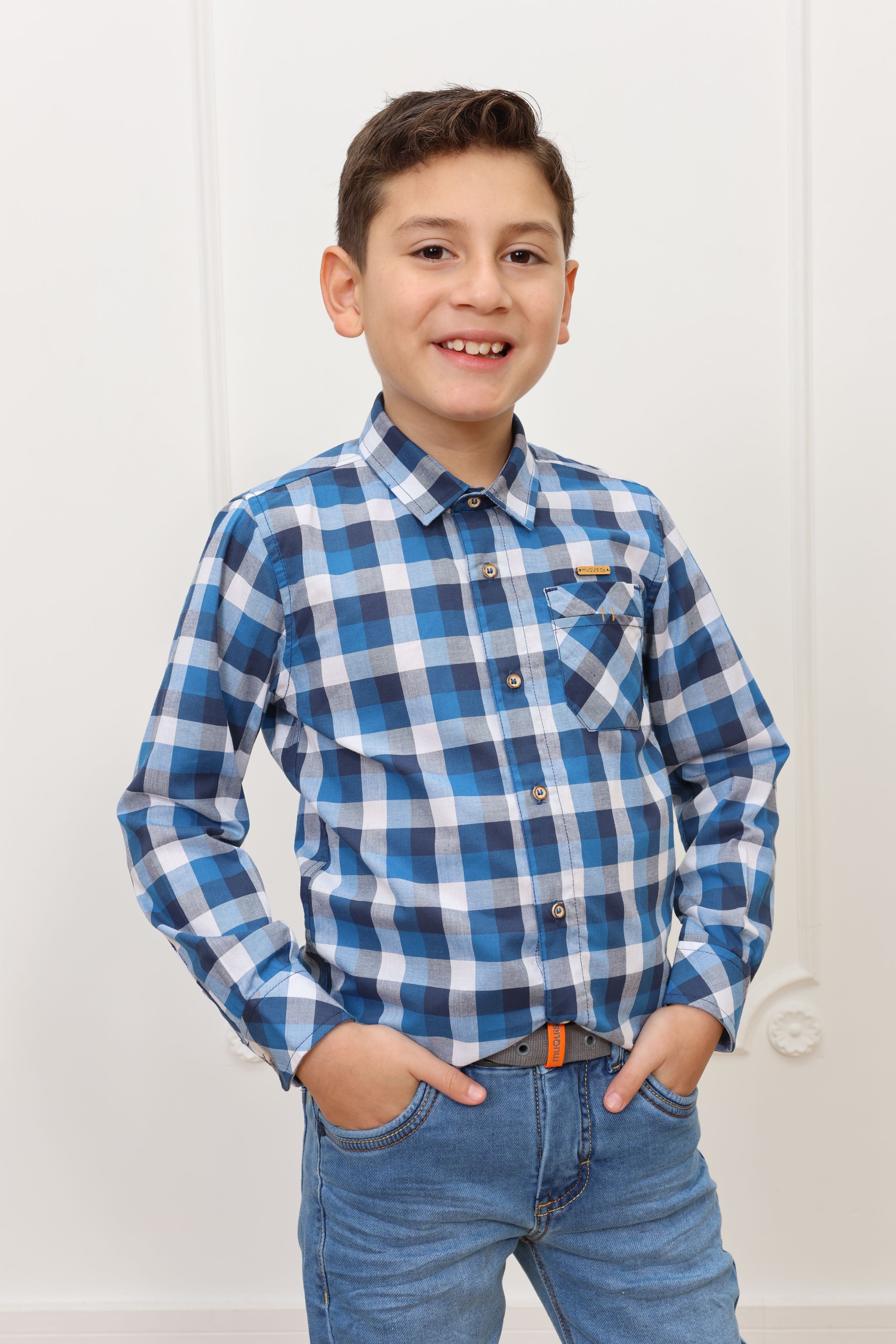 Camisa estampado Zahid 2 manga larga Slim
