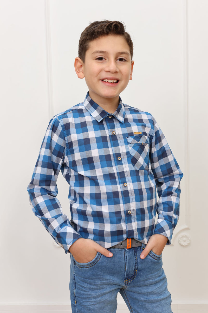 Camisa estampado Zahid 2 manga larga Slim
