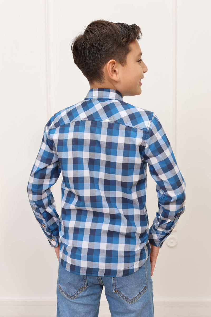 Camisa estampado Zahid 2 manga larga Slim