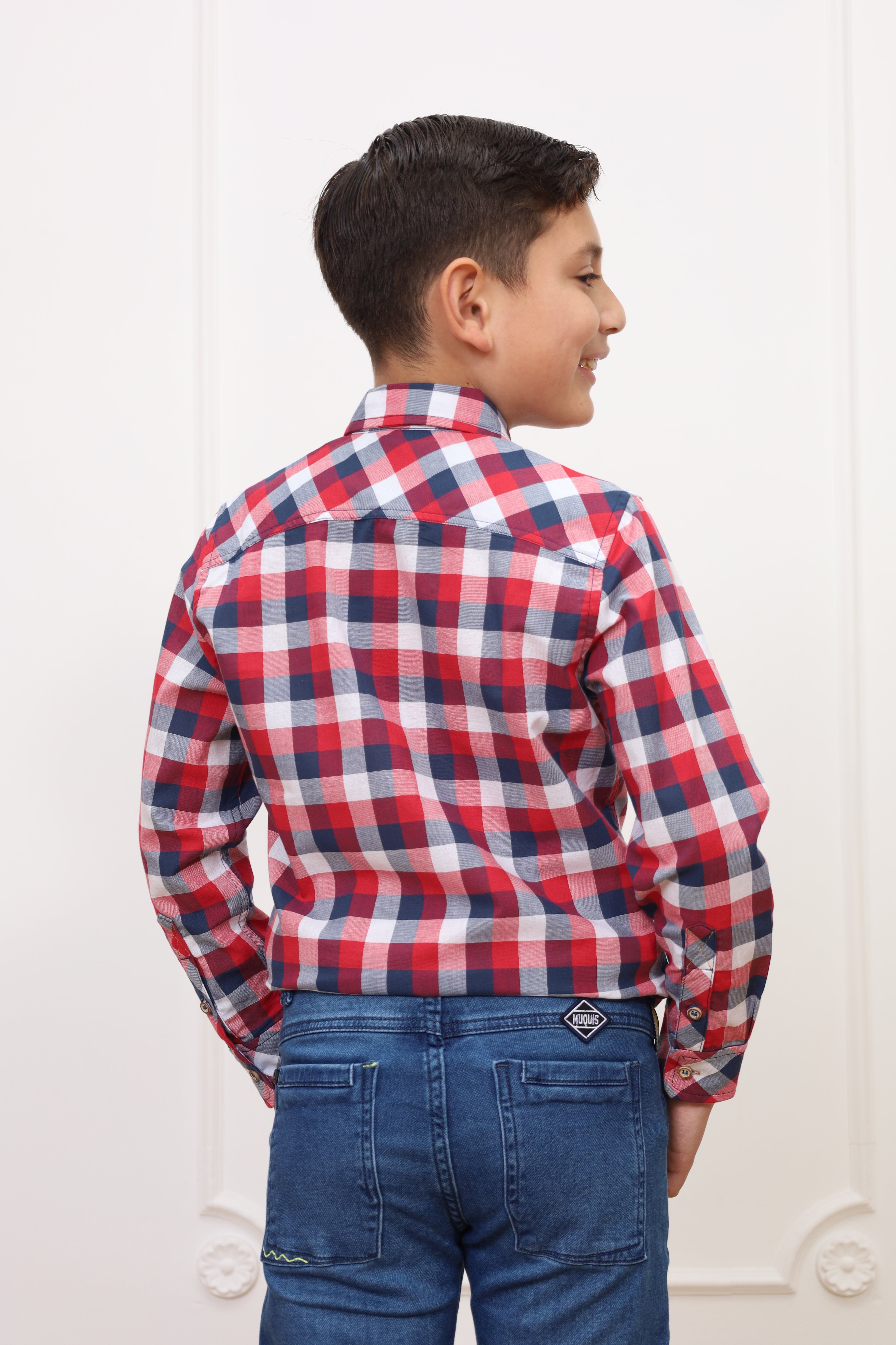 Camisa estampado Zahid 2 manga larga Slim