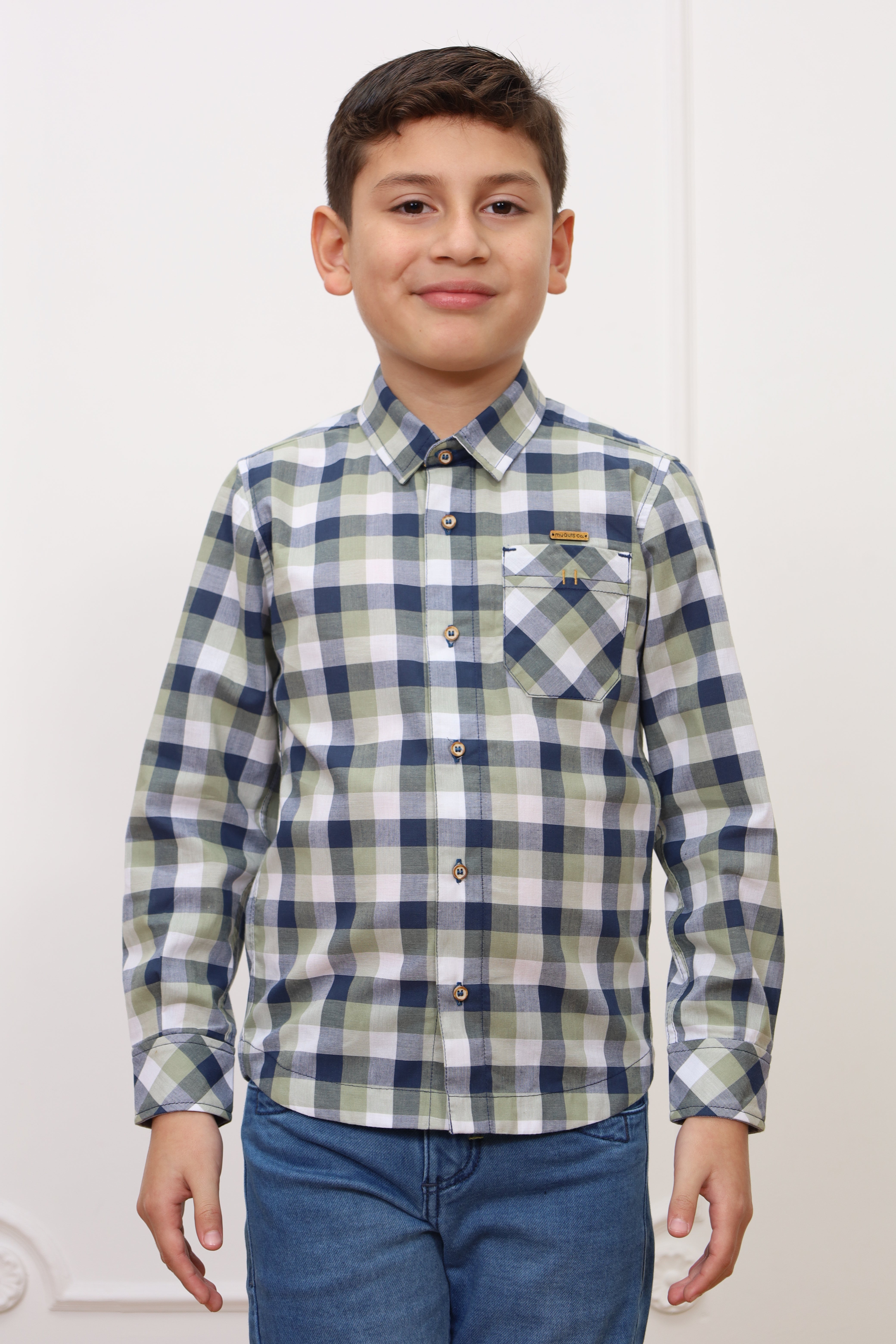 Camisa estampado Zahid 2 manga larga Slim