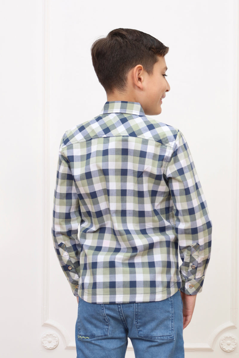 Camisa estampado Zahid 2 manga larga Slim