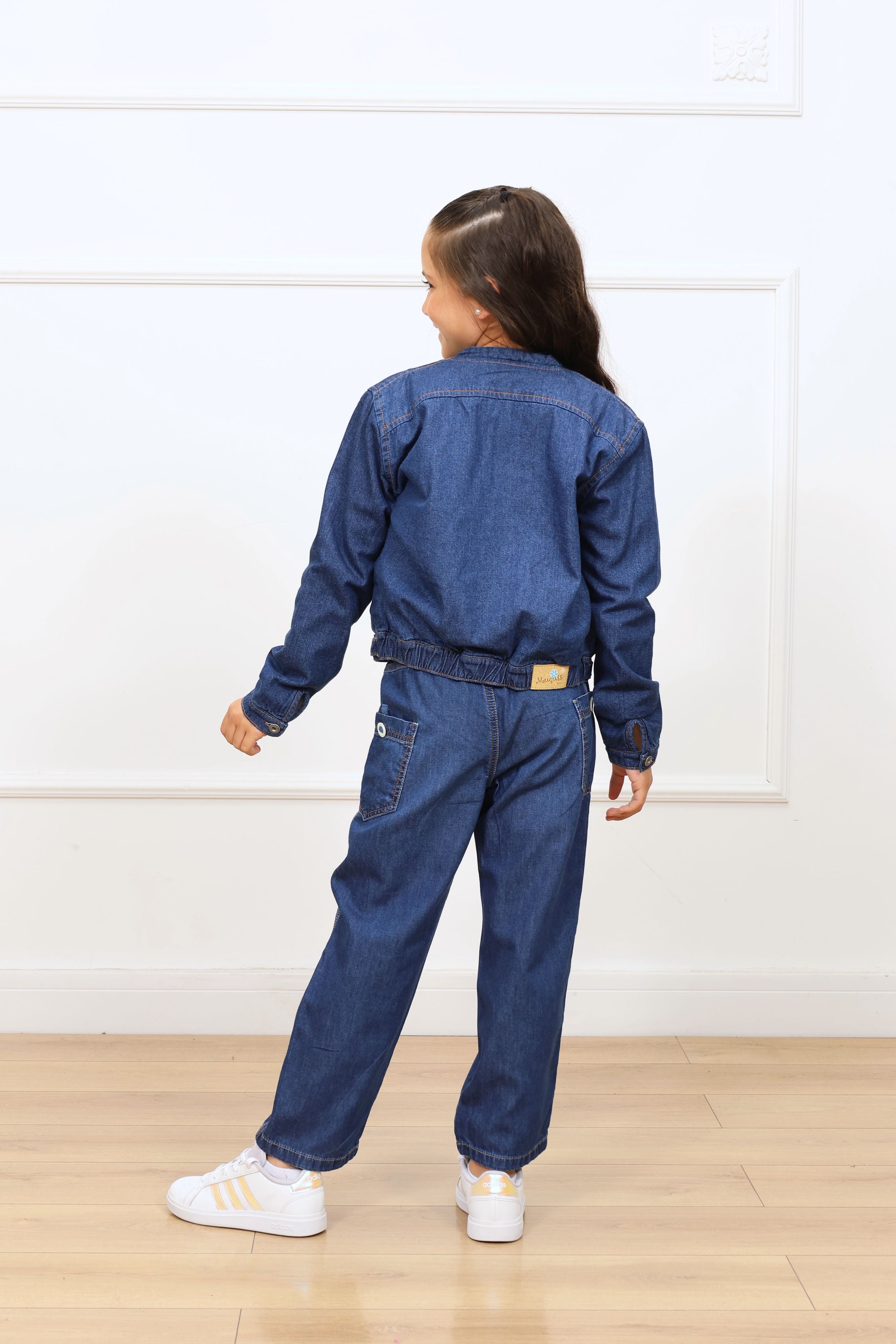 Casaca denim Agustina con forro micropolar