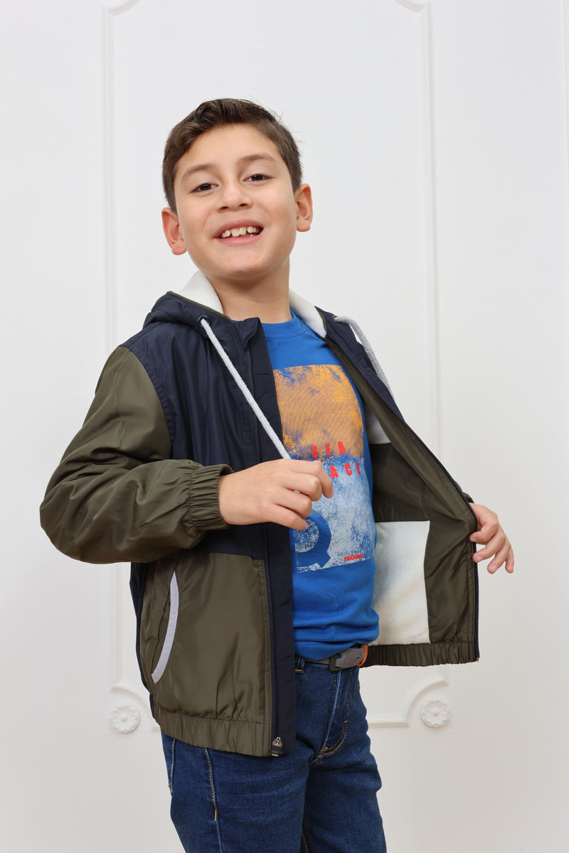 Casaca impermeable Edu con forro micropolar