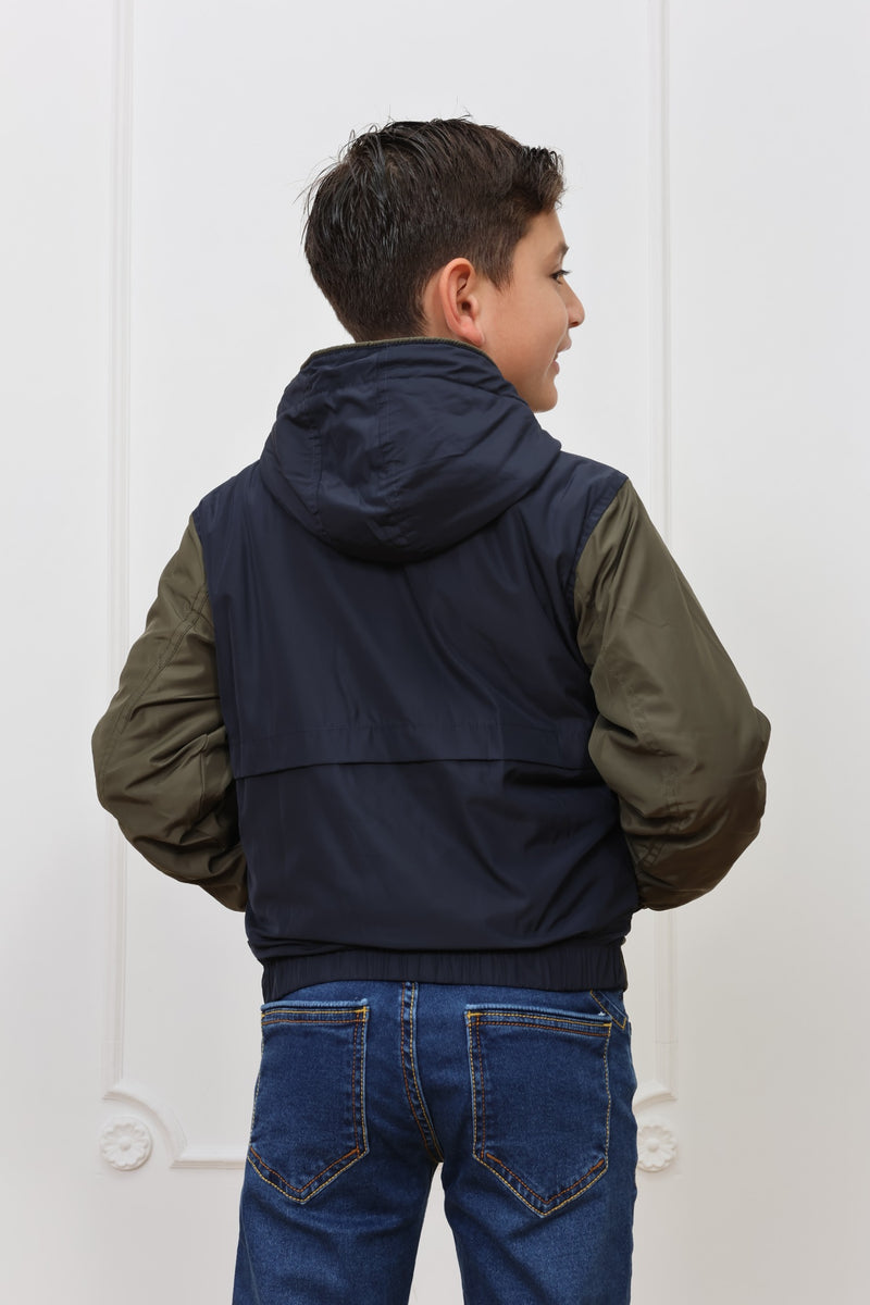 Casaca impermeable Edu con forro micropolar